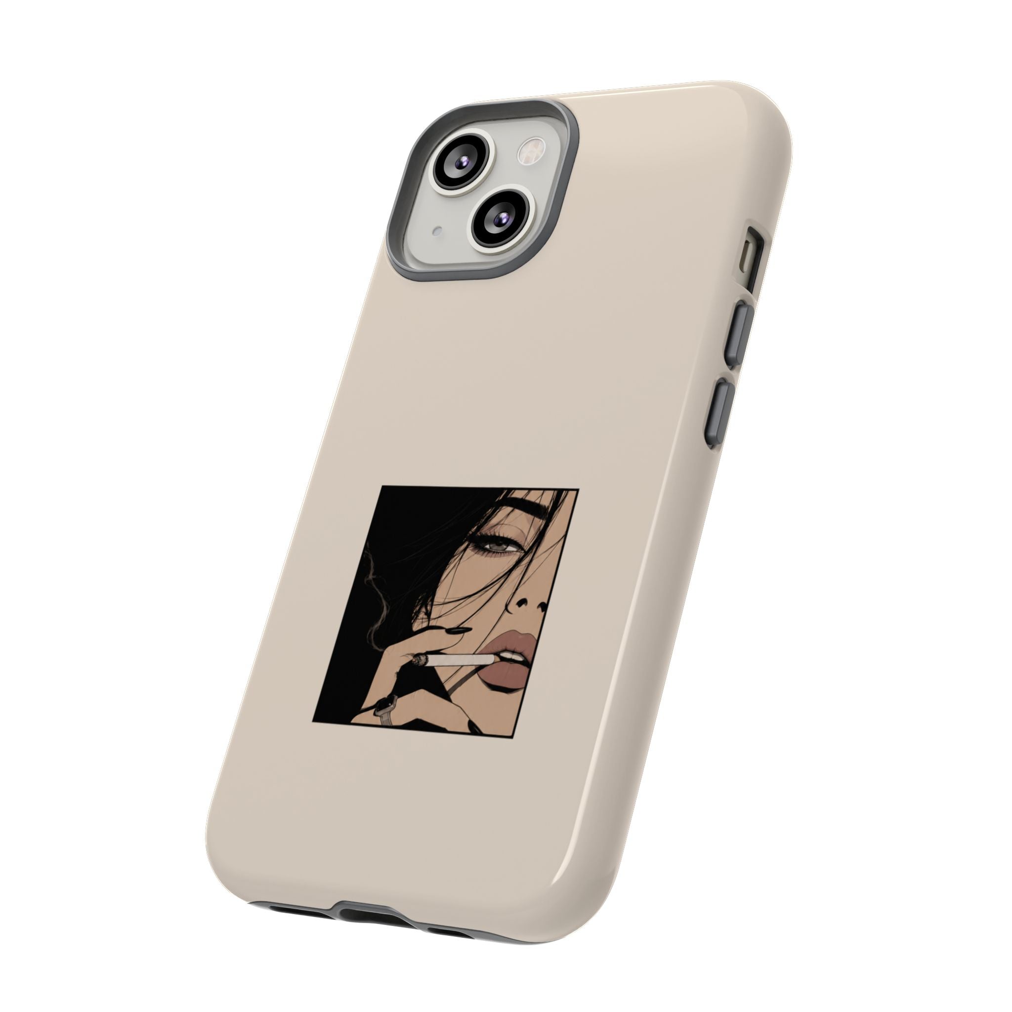 Minimalist Femme Portrait Protective Phone Case