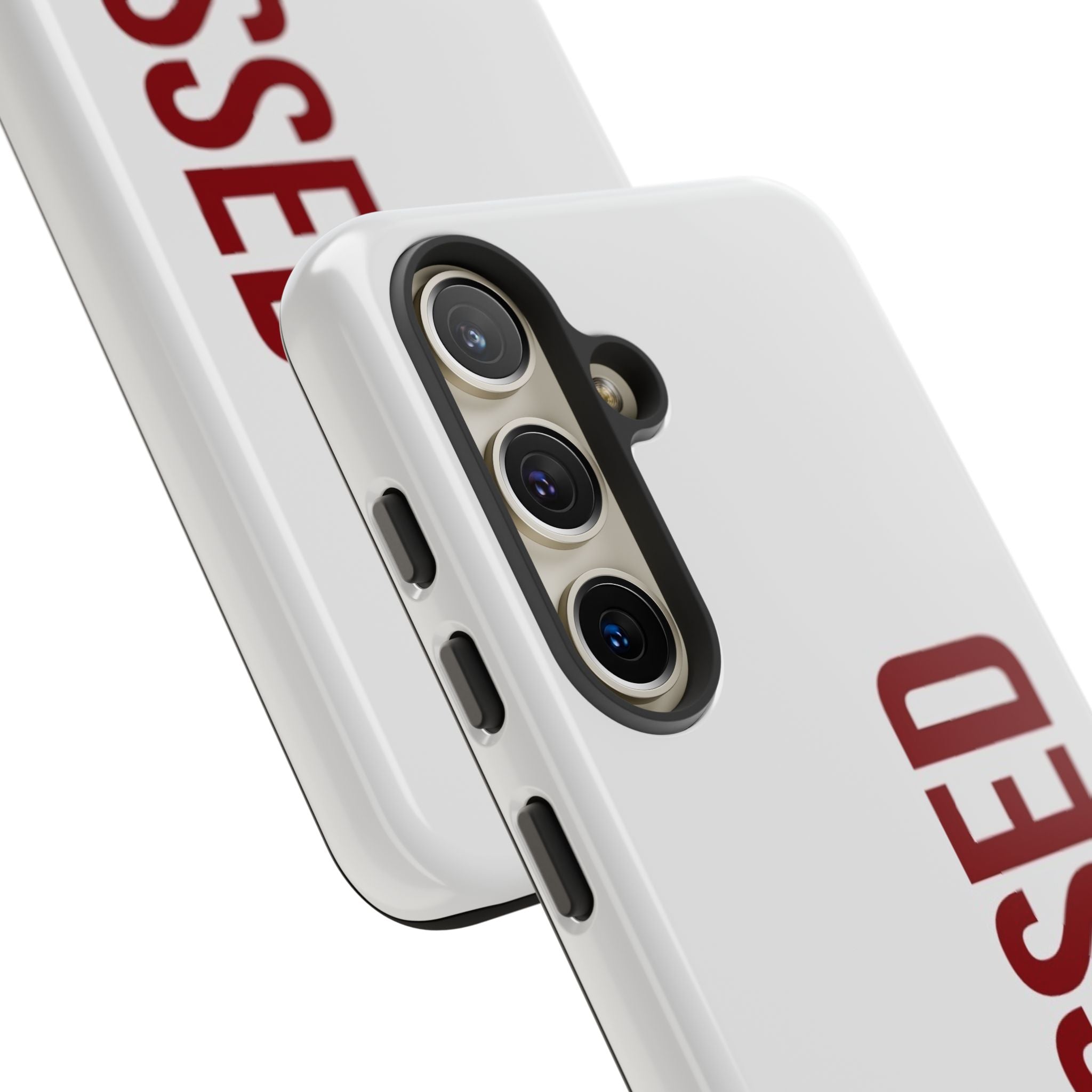 Blessed Vertical Phone Case — Protective Slim iPhone Cover with Red 'BLESSED' Text