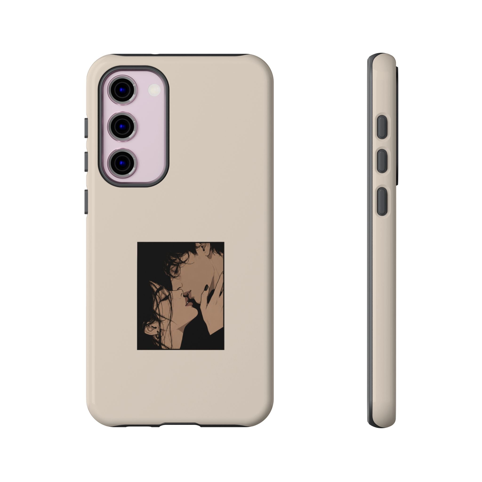Minimal Anime Kiss Illustration