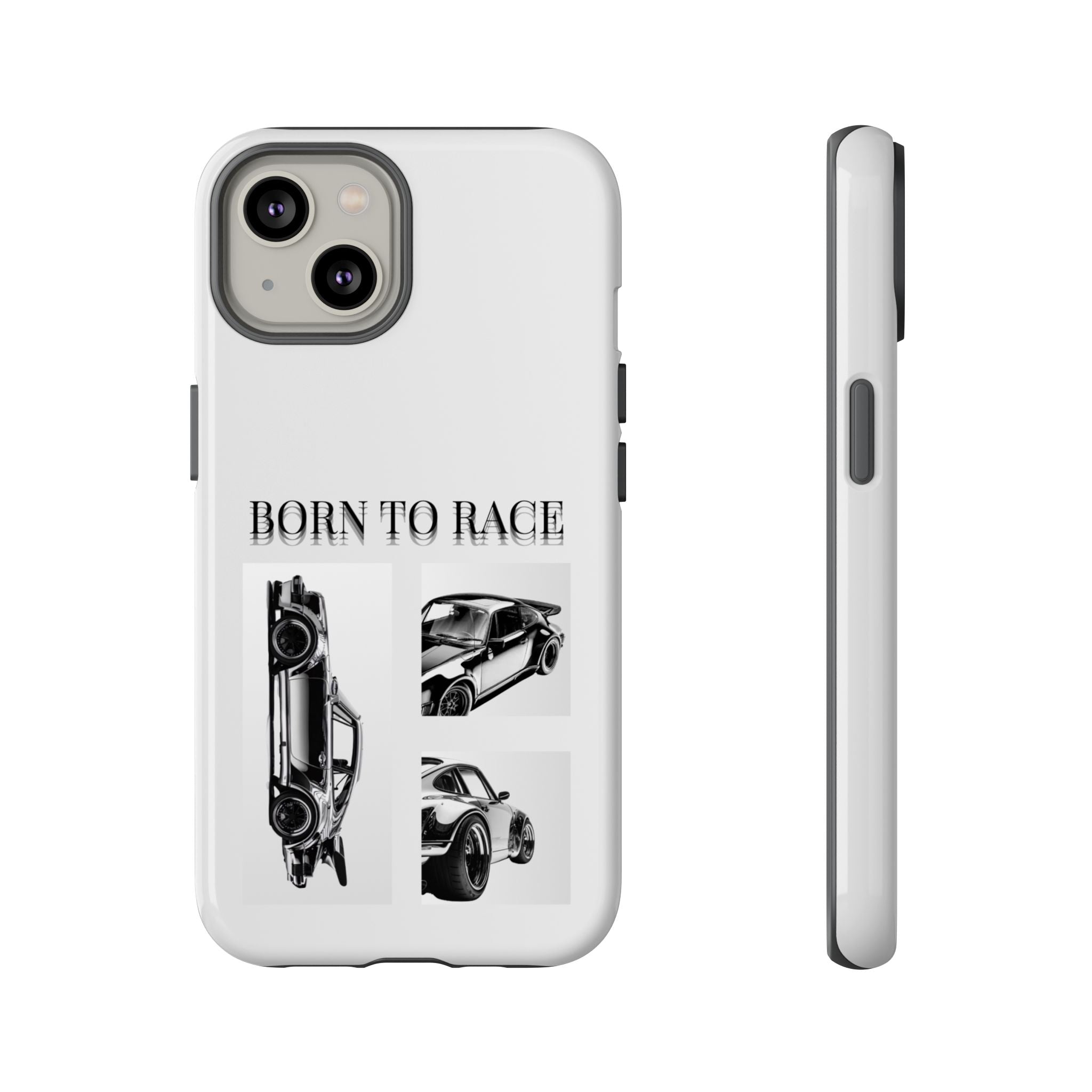 Phone Case - "Born to Race" Vintage Car Racing Graphic
