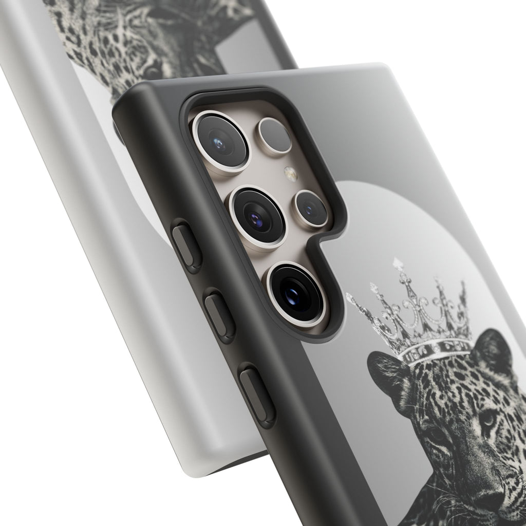 Leopard Crown Phone Case — "You Are Enough" Inspirational Protective Cover