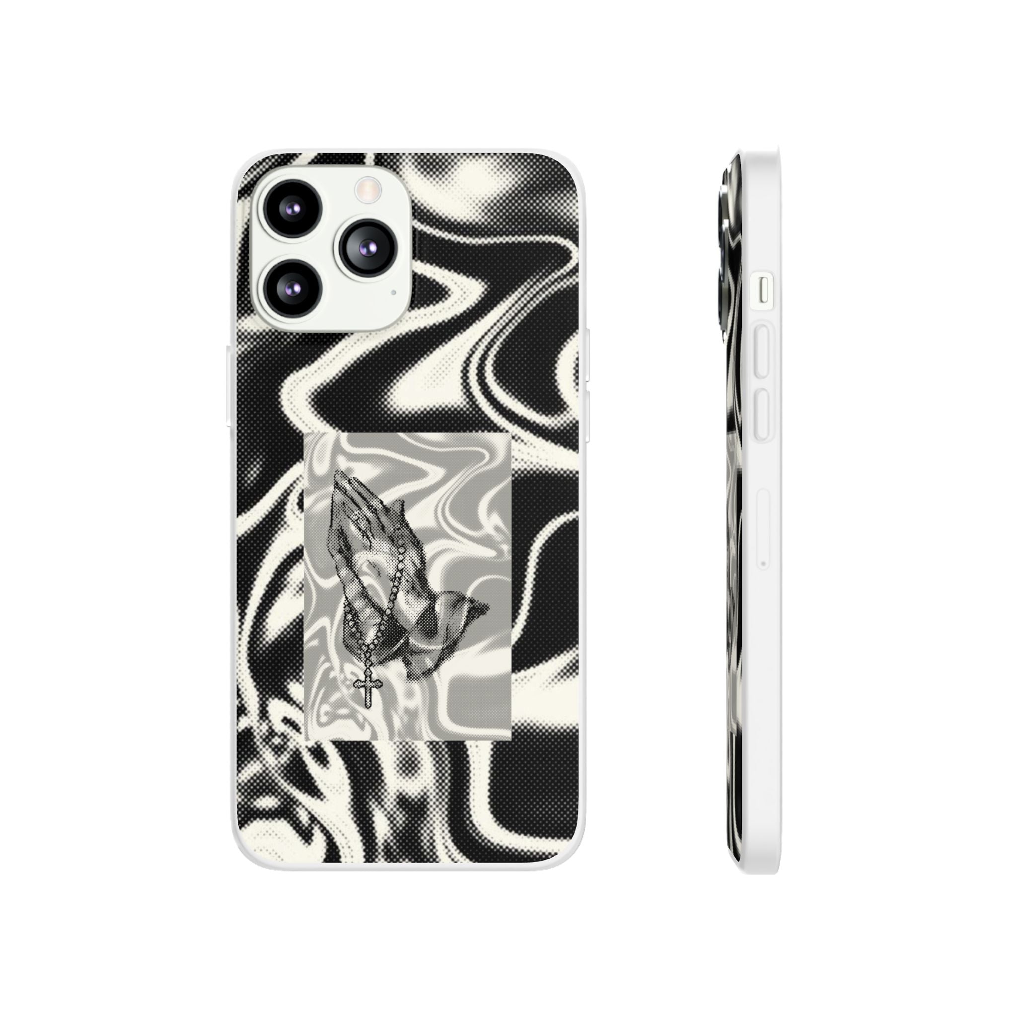 Praying Hands Black & White Phone Case