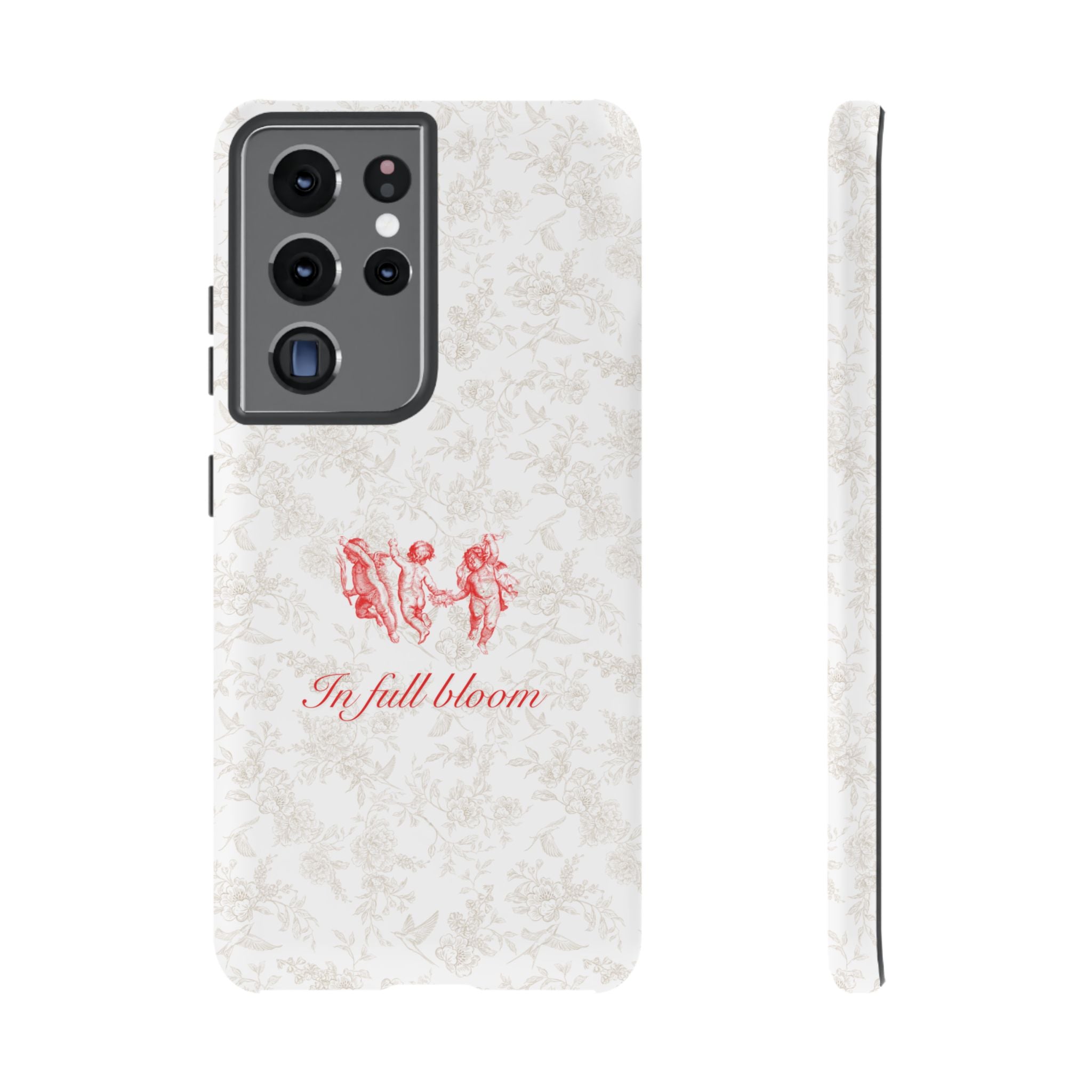 Vintage Floral Phone Case — "In Full Bloom" Tough Case