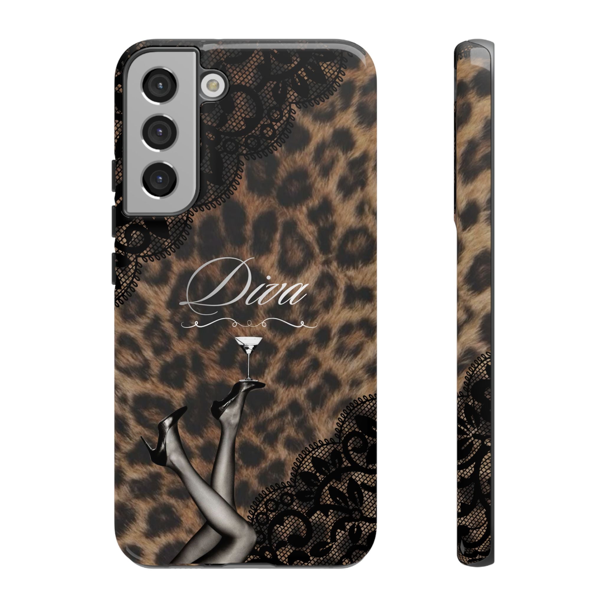 Leopard Lace 'Diva' Tough Phone Case