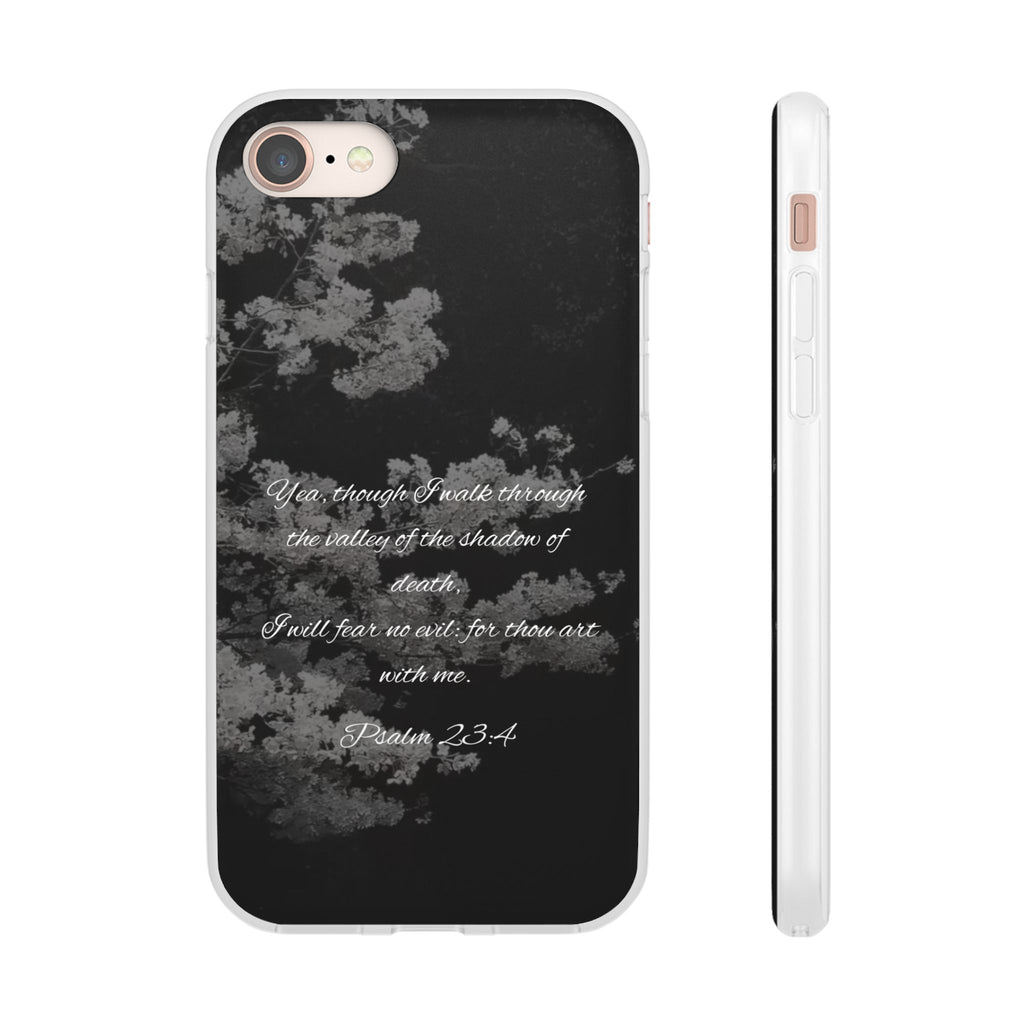 Phone Case — Psalm 23:4 Black Cloudy Faith Design