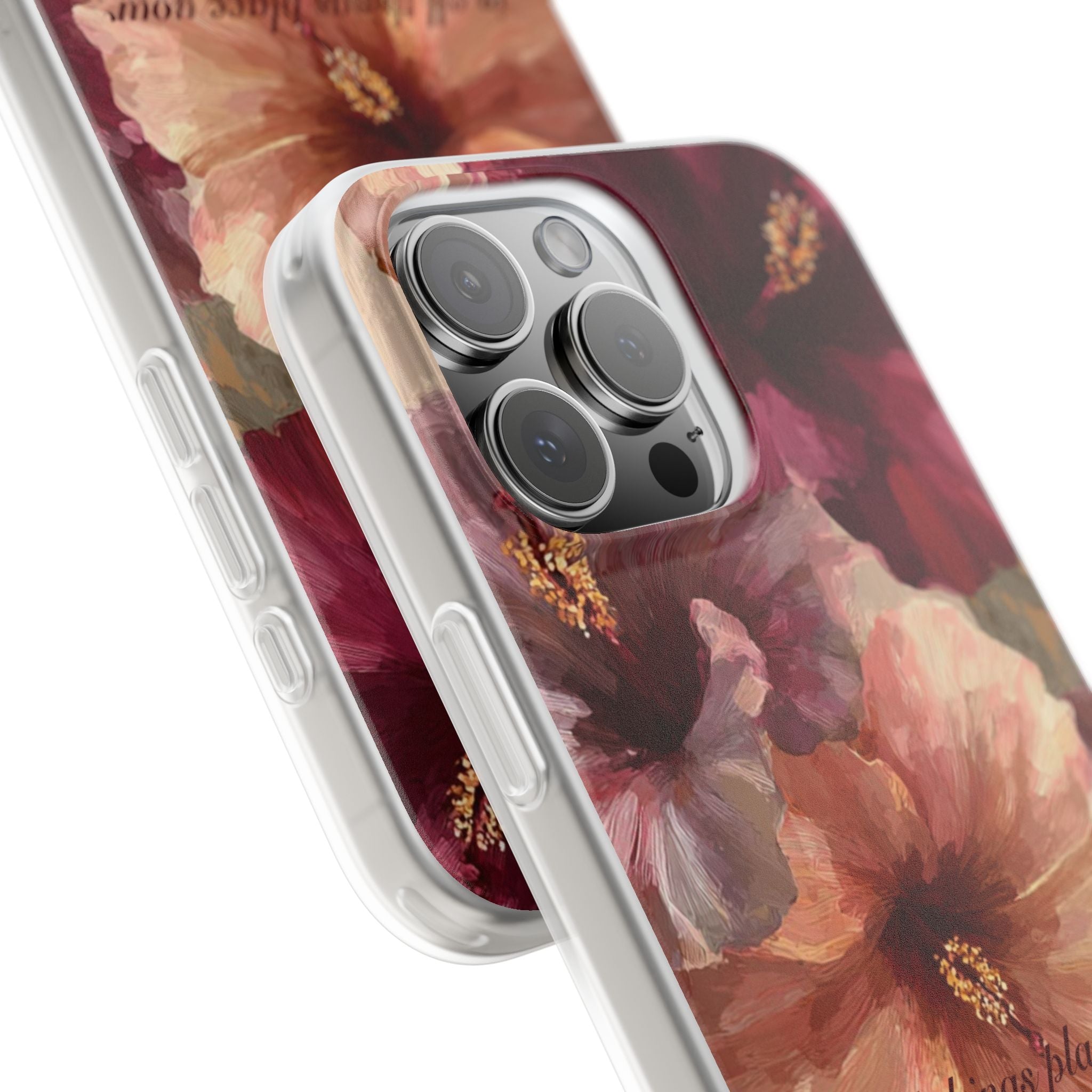 Faith Floral Phone Case – Inspirational Hibiscus Art Protective Cover