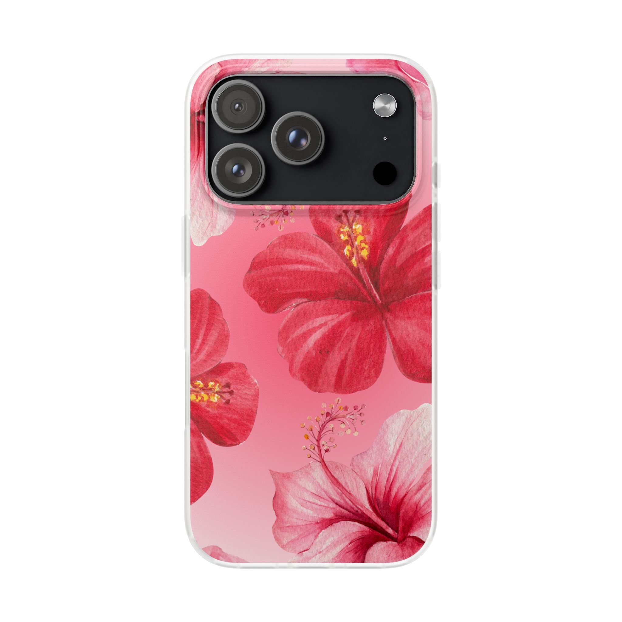 Hibiscus Floral Phone Case – Pink Tropical Flexi Case