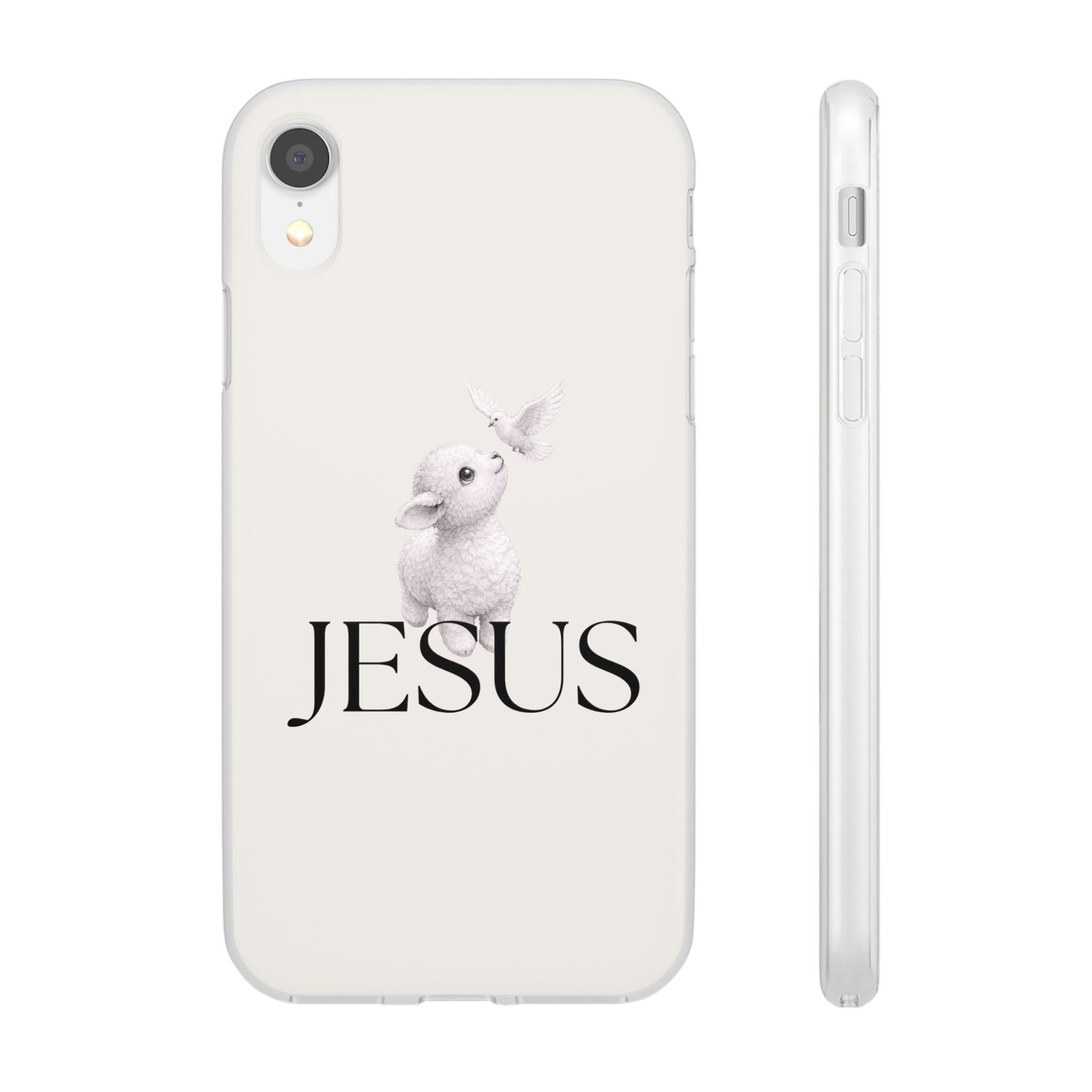 Jesus Lamb Phone Case - Christian Faith iPhone Case with Dove