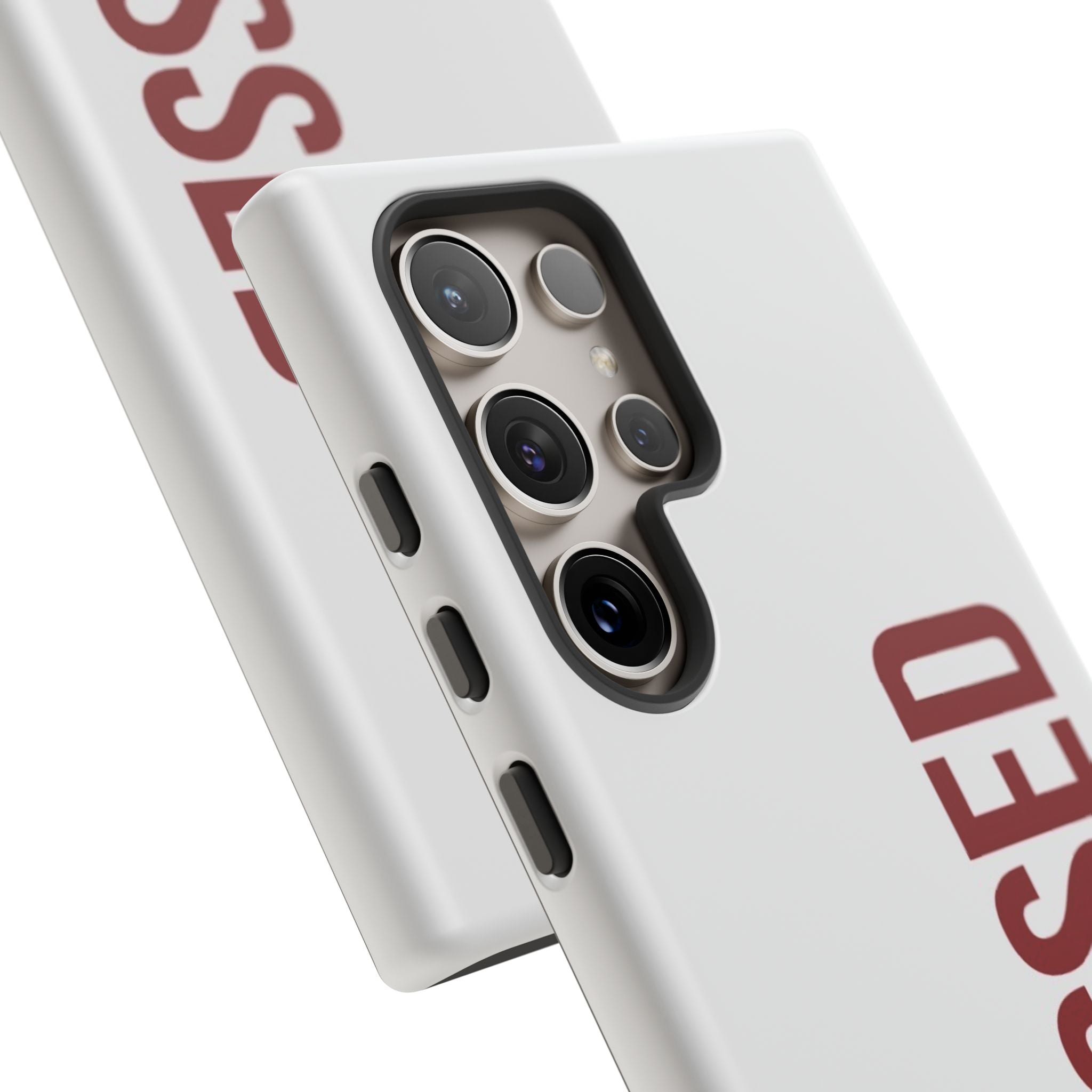 Blessed Vertical Phone Case — Protective Slim iPhone Cover with Red 'BLESSED' Text