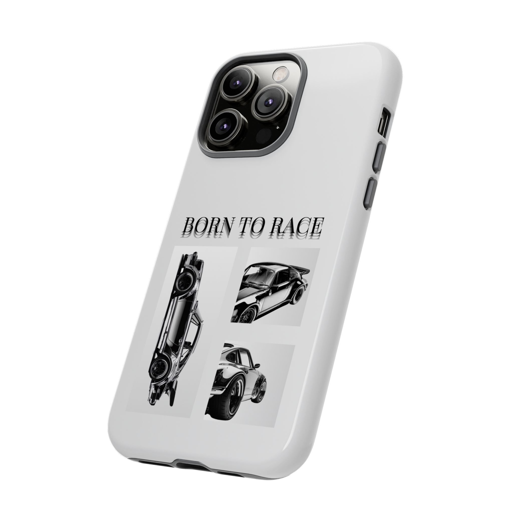 Phone Case - "Born to Race" Vintage Car Racing Graphic