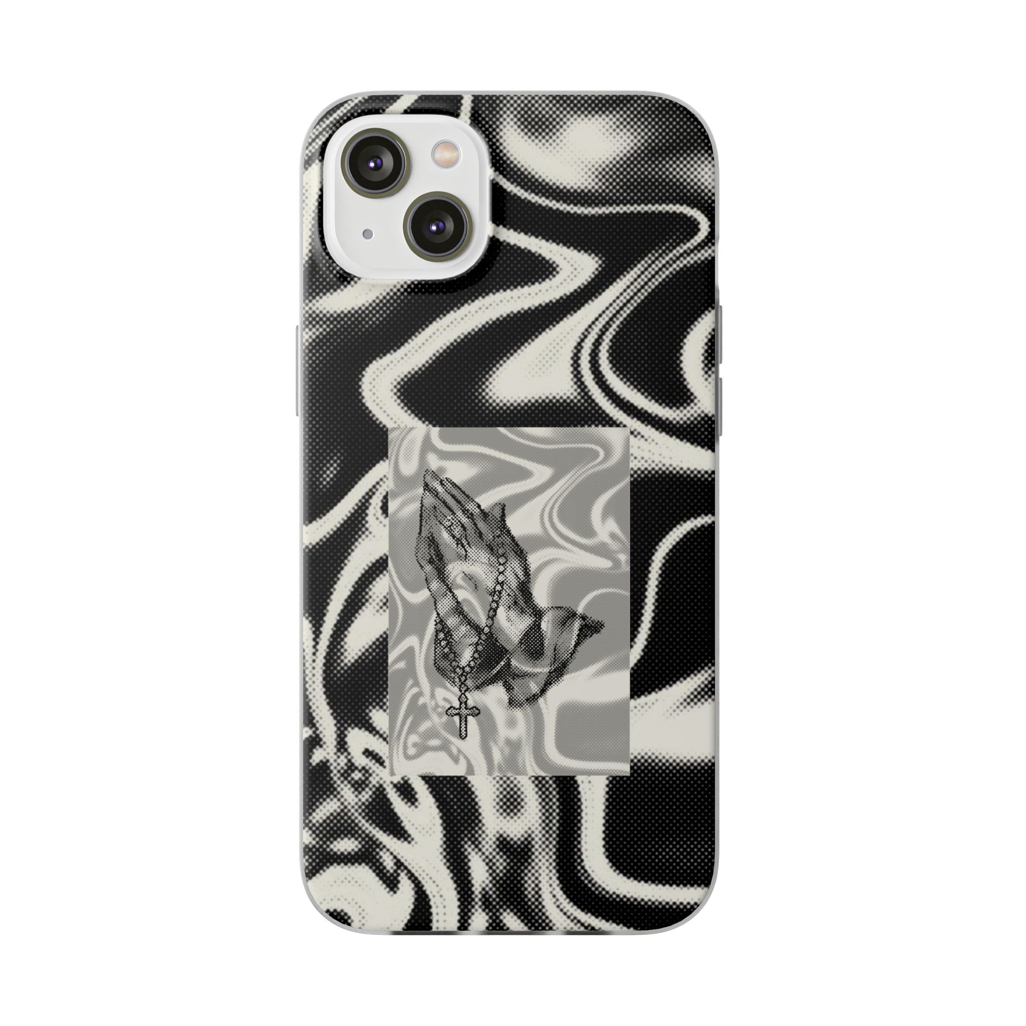 Praying Hands Black & White Phone Case