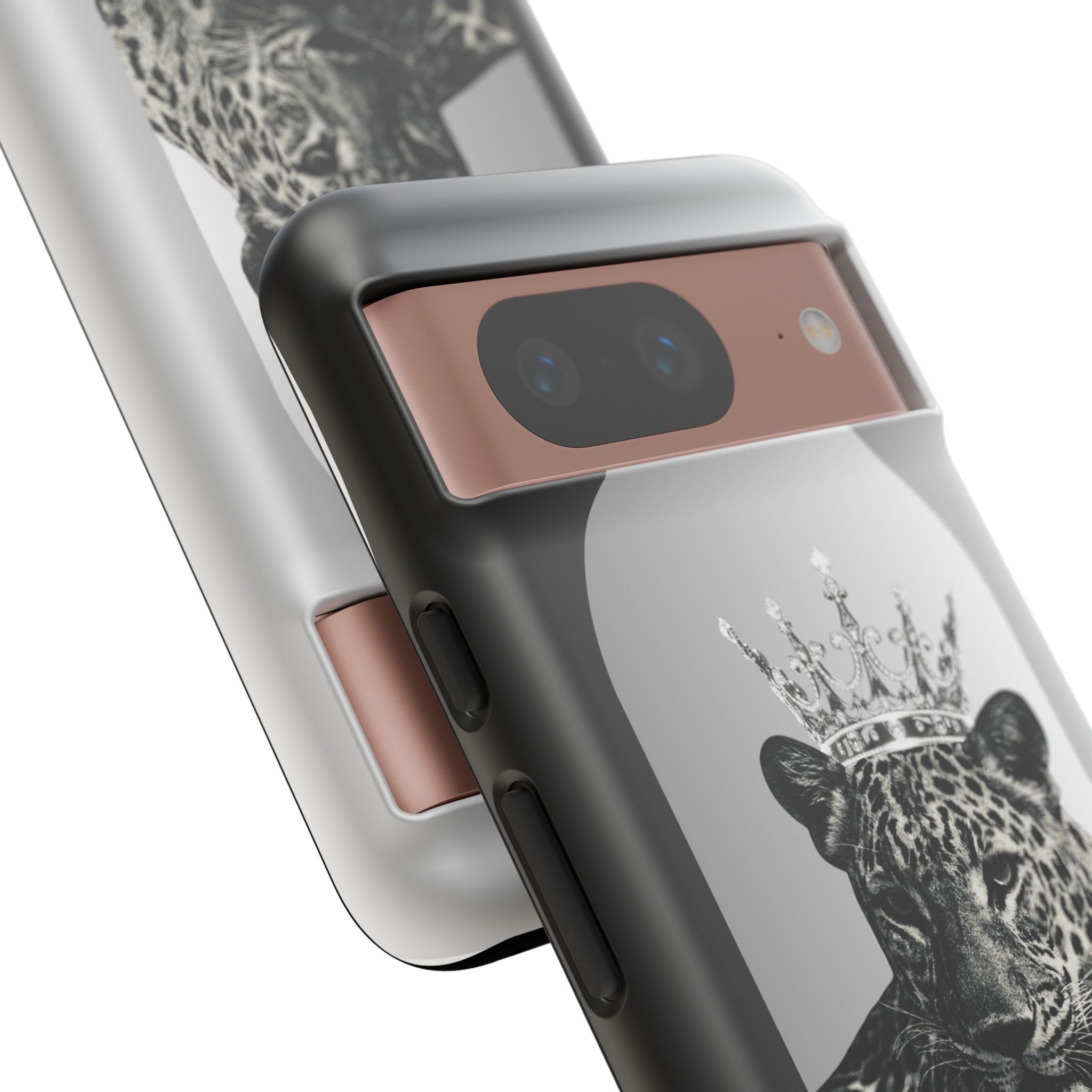Leopard Crown Phone Case — "You Are Enough" Inspirational Protective Cover