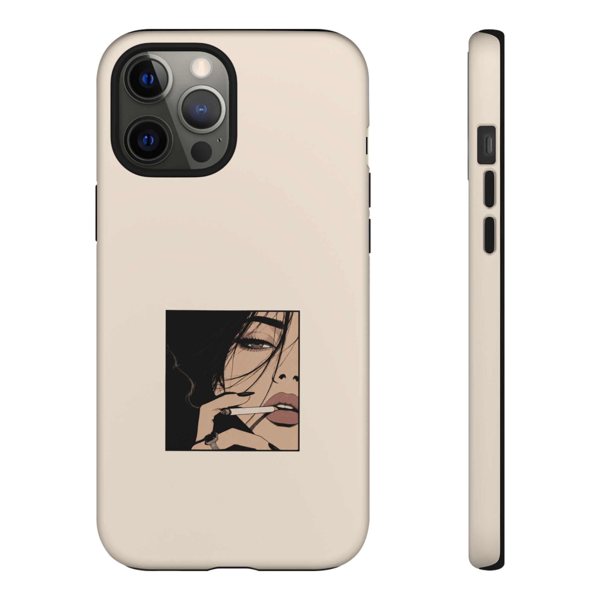 Minimalist Femme Portrait Protective Phone Case