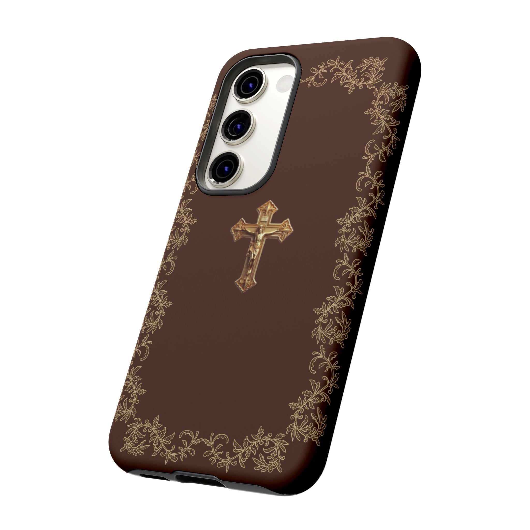 Gold Cross Bible – Christian Tough Phone Case
