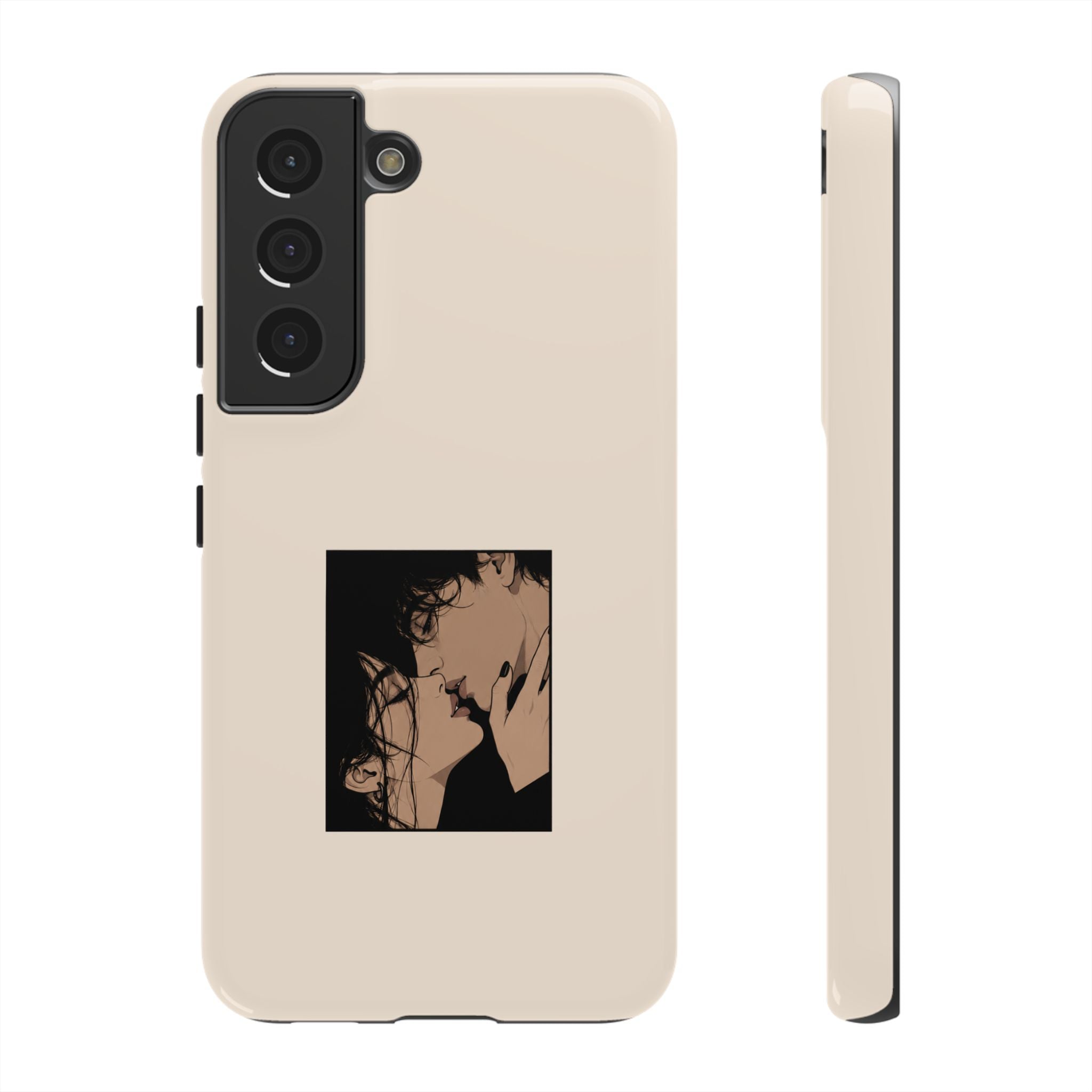 Minimal Anime Kiss Illustration