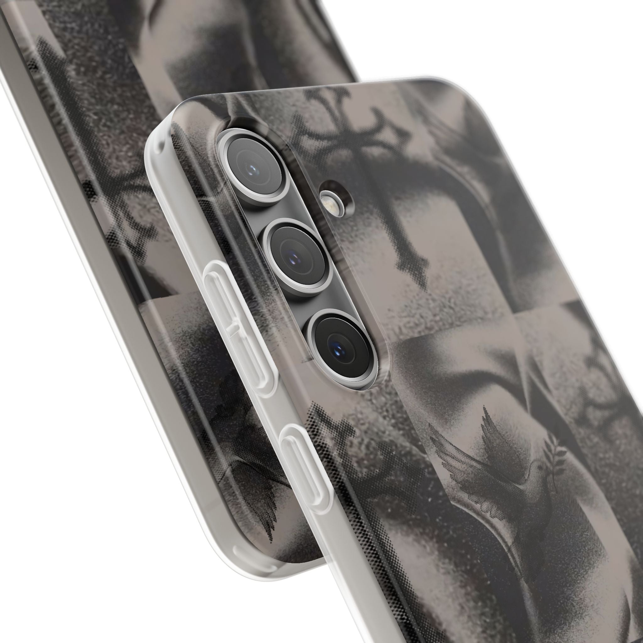 Phone Case — Dove & Cross Checkerboard Design