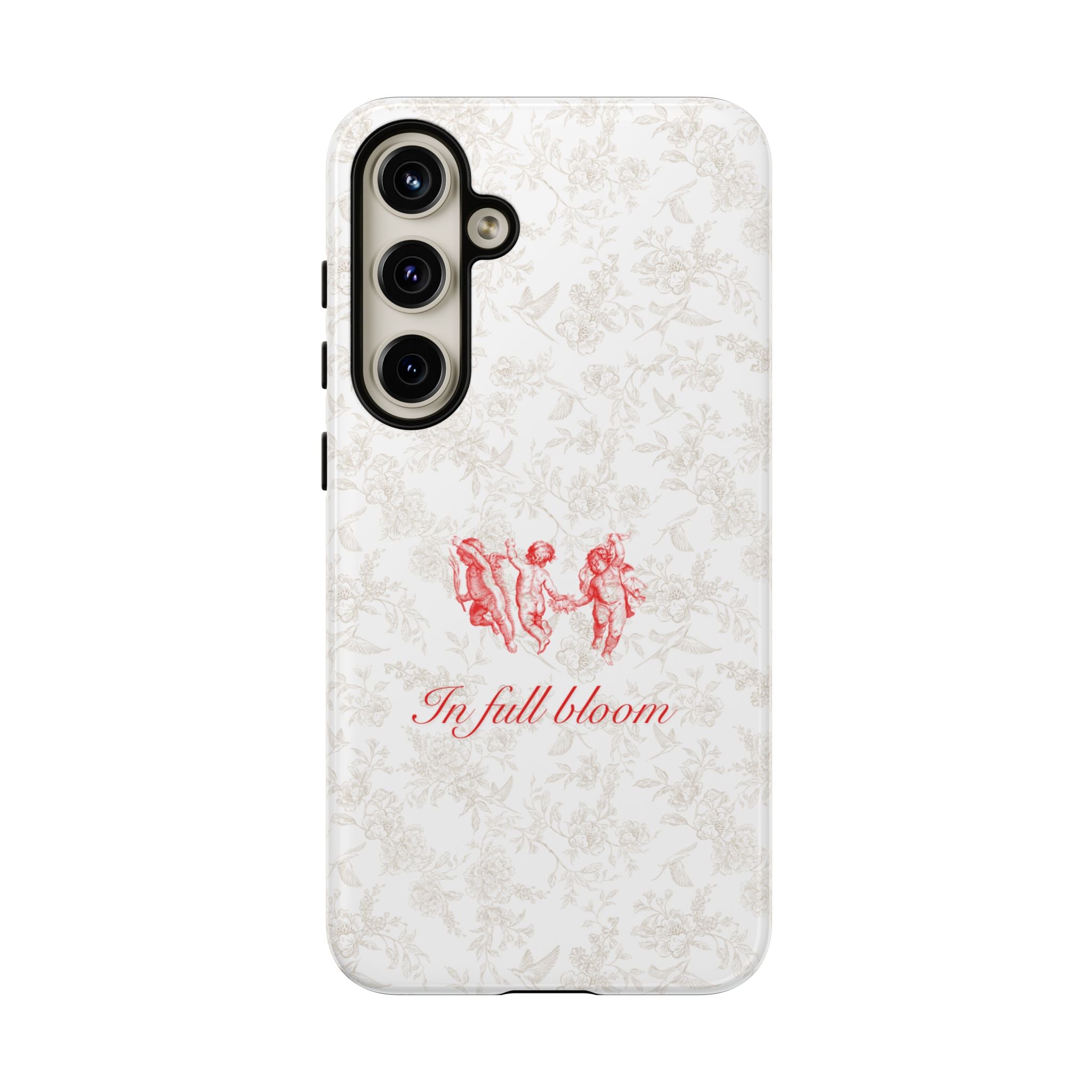 Vintage Floral Phone Case — "In Full Bloom" Tough Case