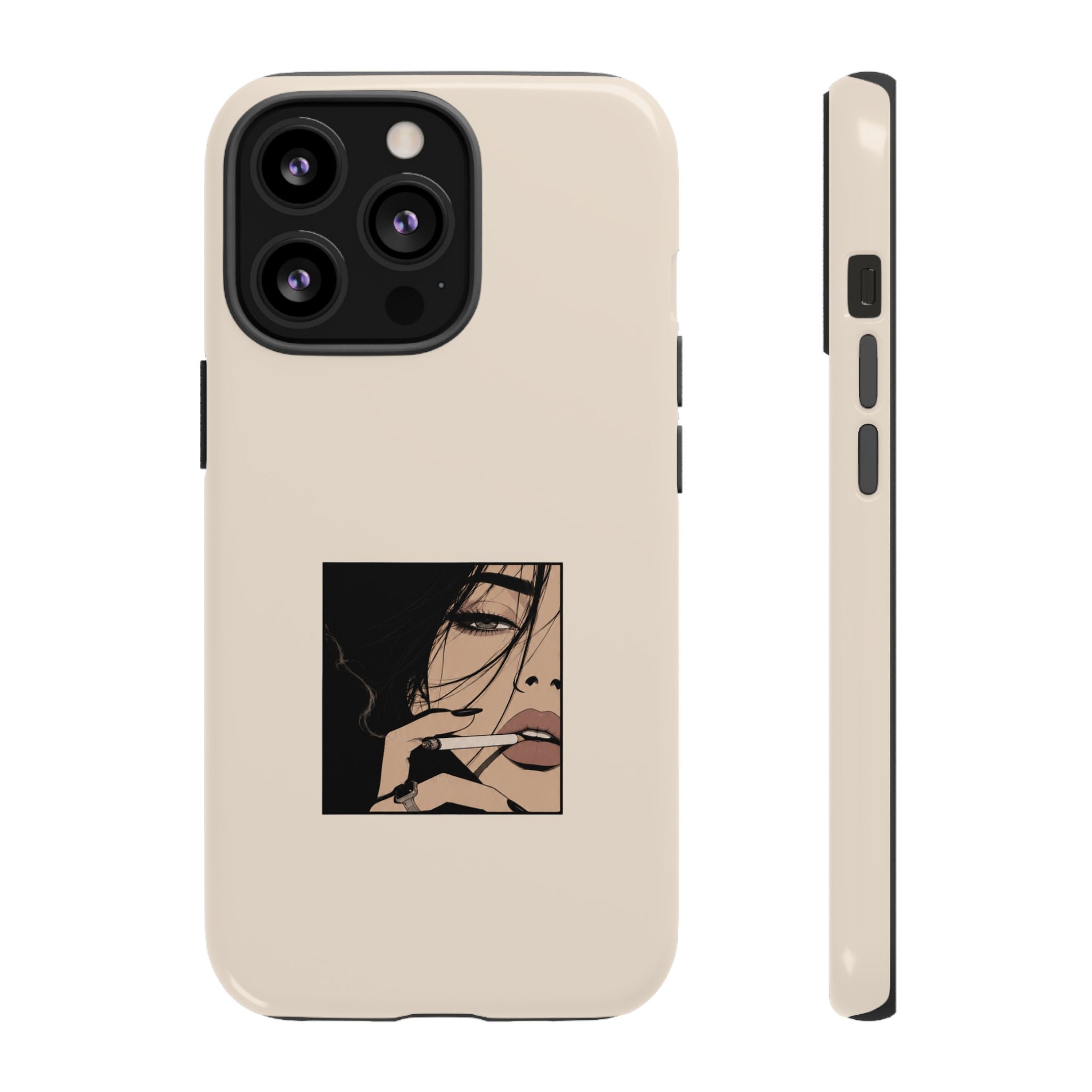 Minimalist Femme Portrait Protective Phone Case