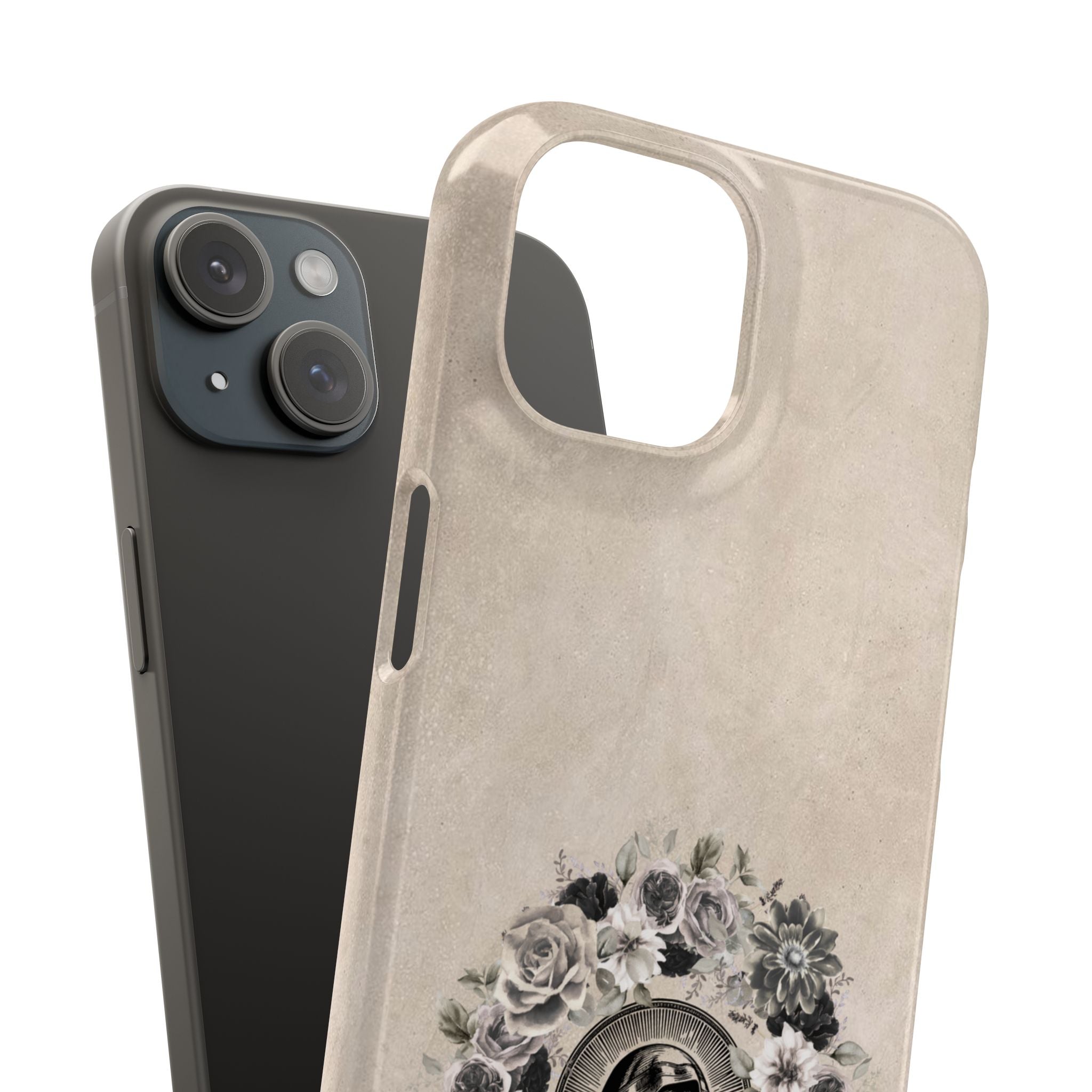 Vintage Madonna Floral Phone Case — Religious iPhone Snap Case