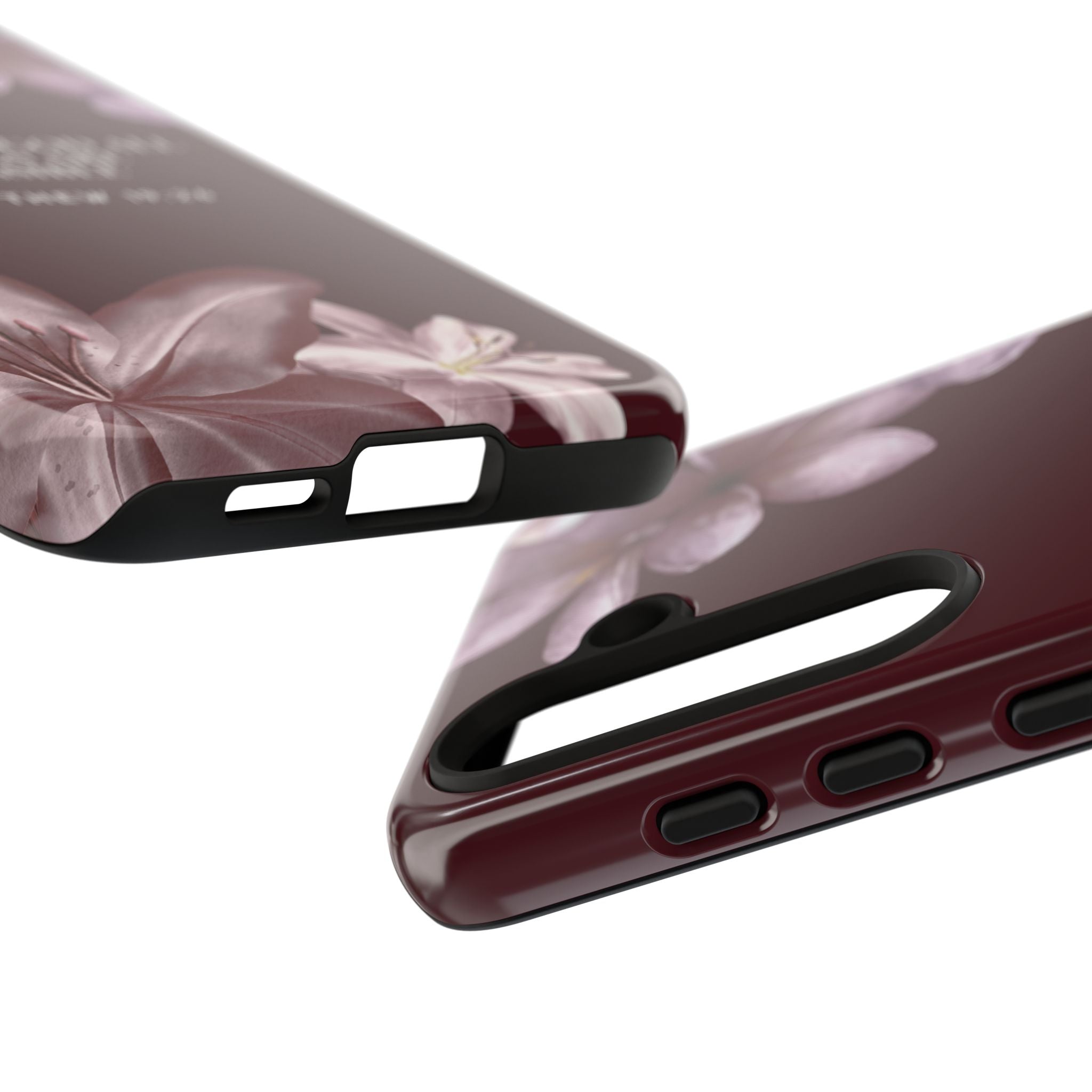 But With God All Things Are Possible — Floral Bible Verse Christian Tough Phone Case