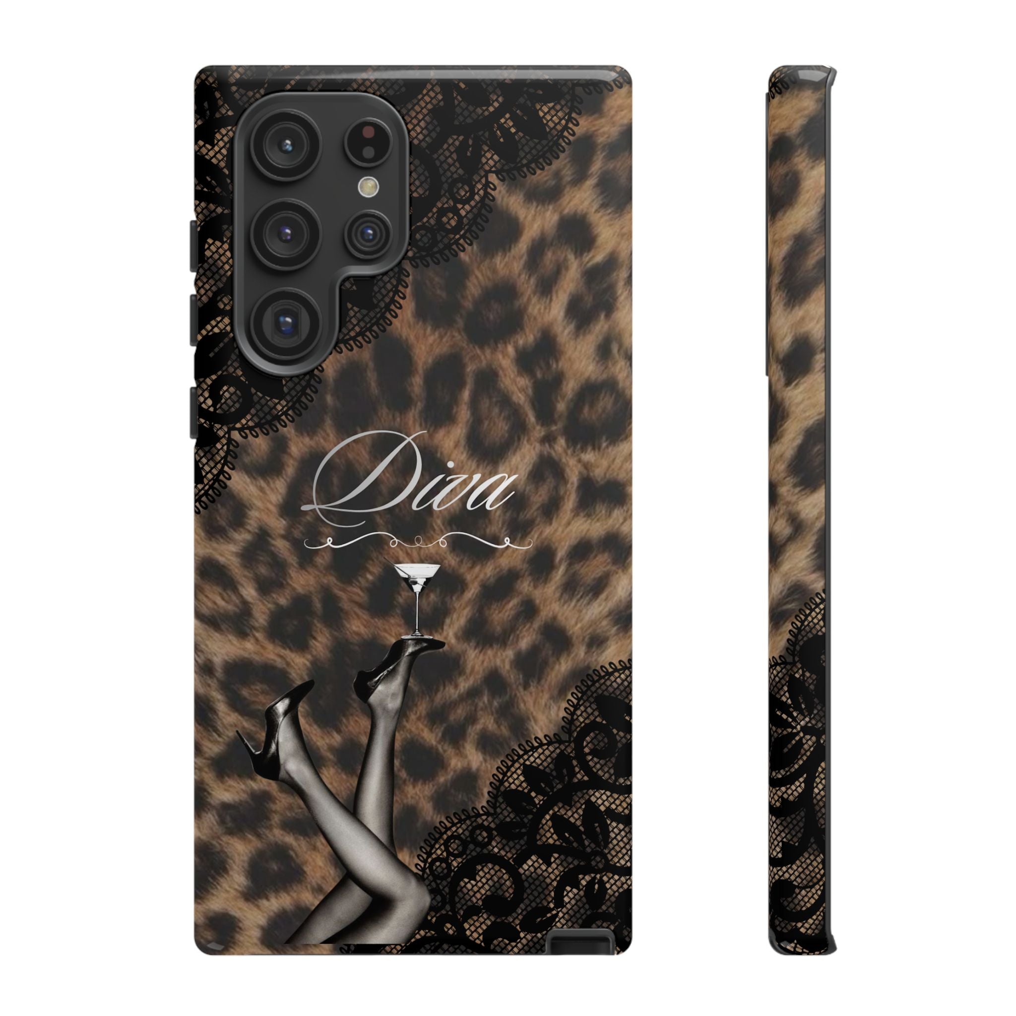 Leopard Lace 'Diva' Tough Phone Case