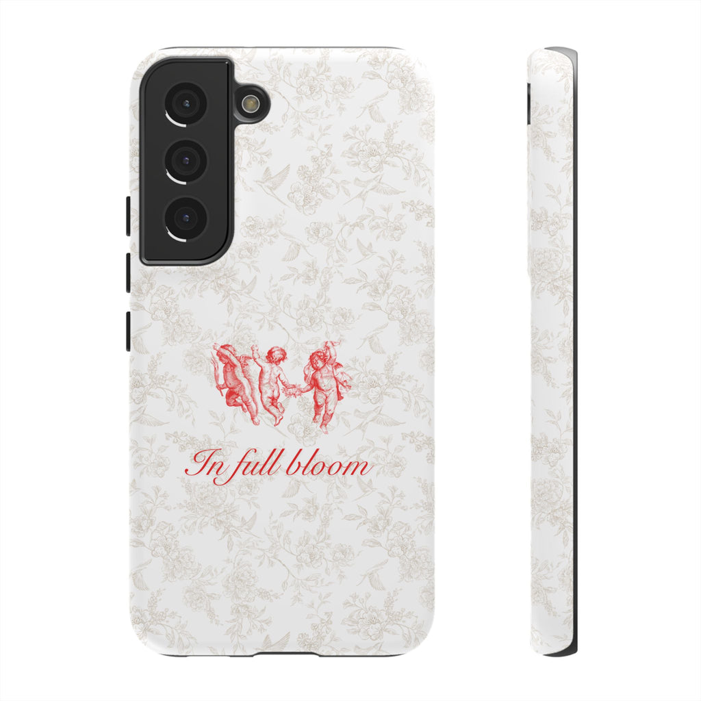 Vintage Floral Phone Case — "In Full Bloom" Tough Case