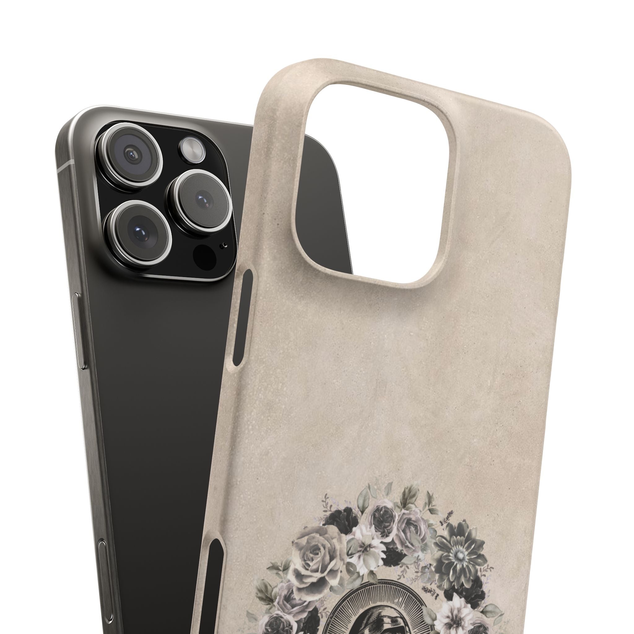 Vintage Madonna Floral Phone Case — Religious iPhone Snap Case