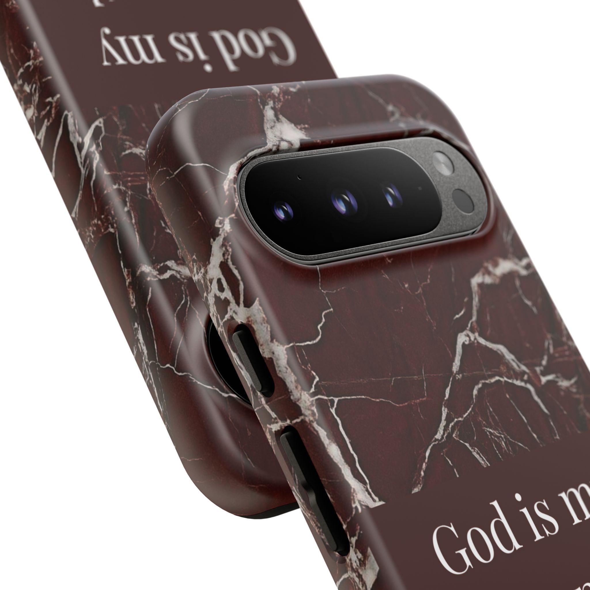 God Is My Strength — Psalm 73:26 Christian Tough Phone Case | Marble Faith Cover