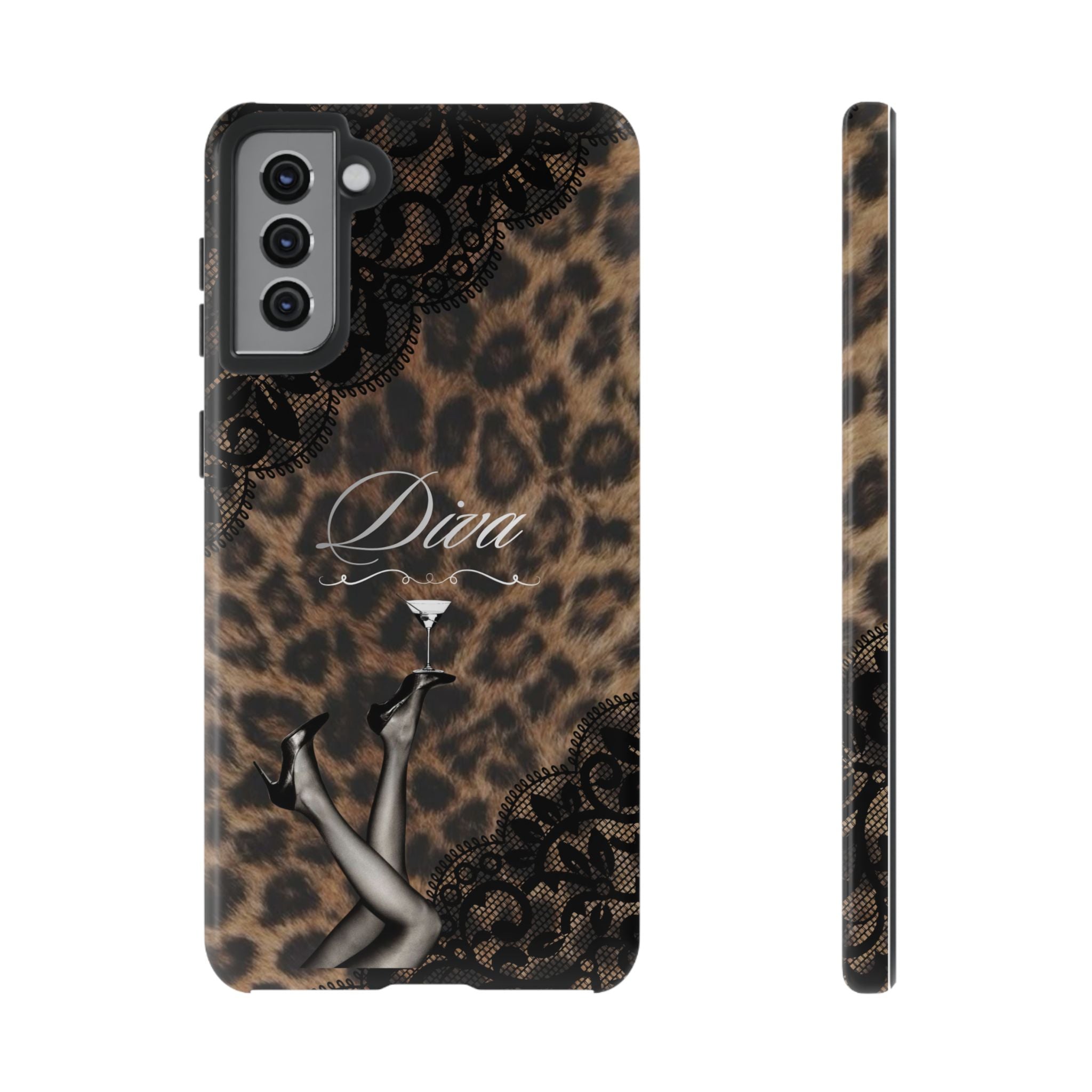 Leopard Lace 'Diva' Tough Phone Case