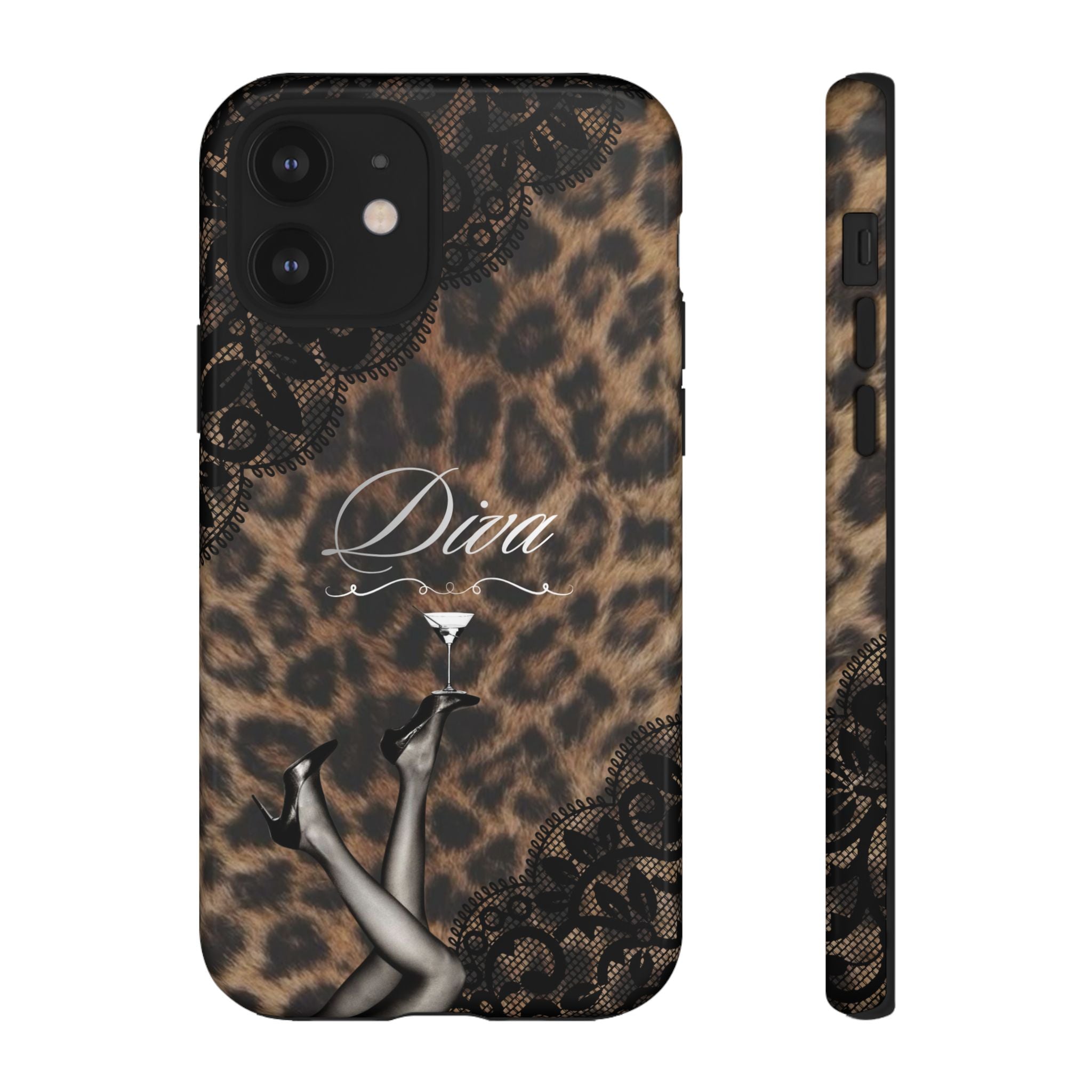 Leopard Lace 'Diva' Tough Phone Case