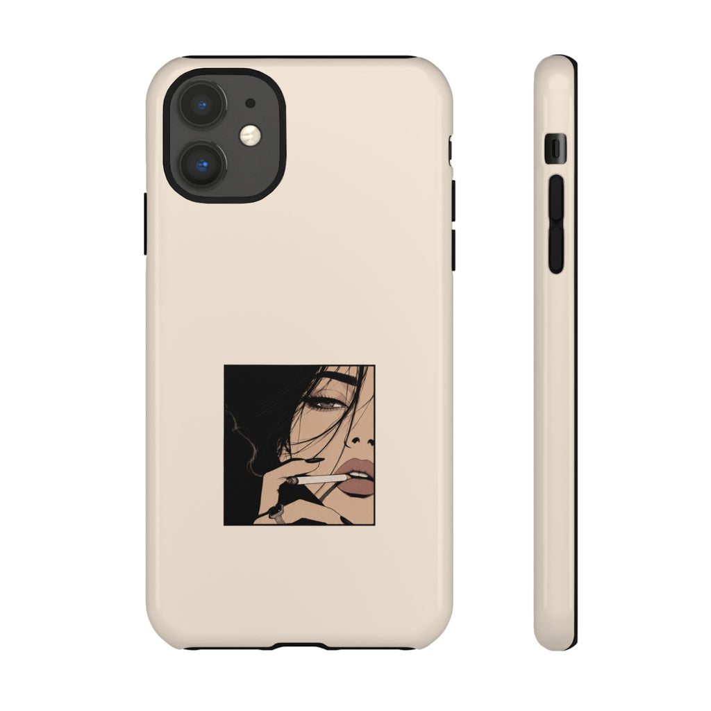 Minimalist Femme Portrait Protective Phone Case