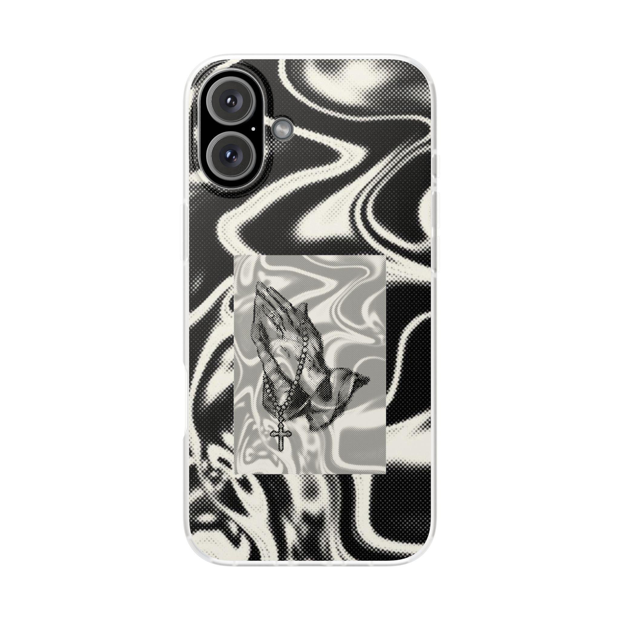 Praying Hands Black & White Phone Case
