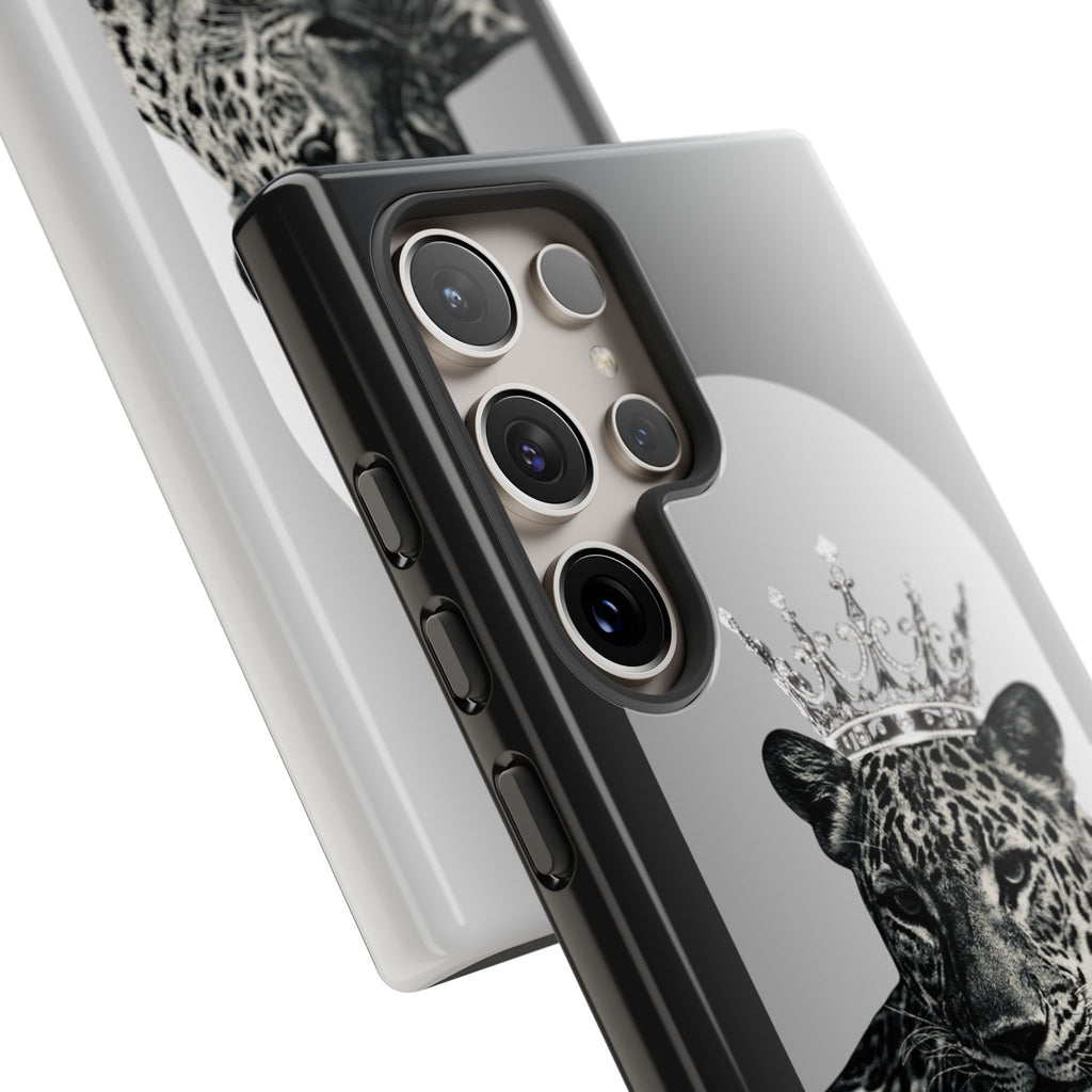 Leopard Crown Phone Case — "You Are Enough" Inspirational Protective Cover