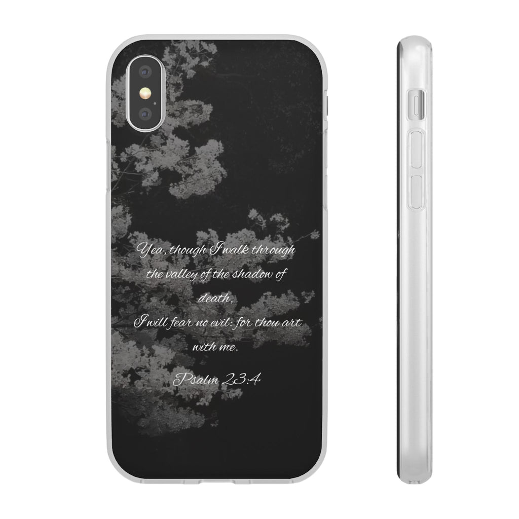 Phone Case — Psalm 23:4 Black Cloudy Faith Design