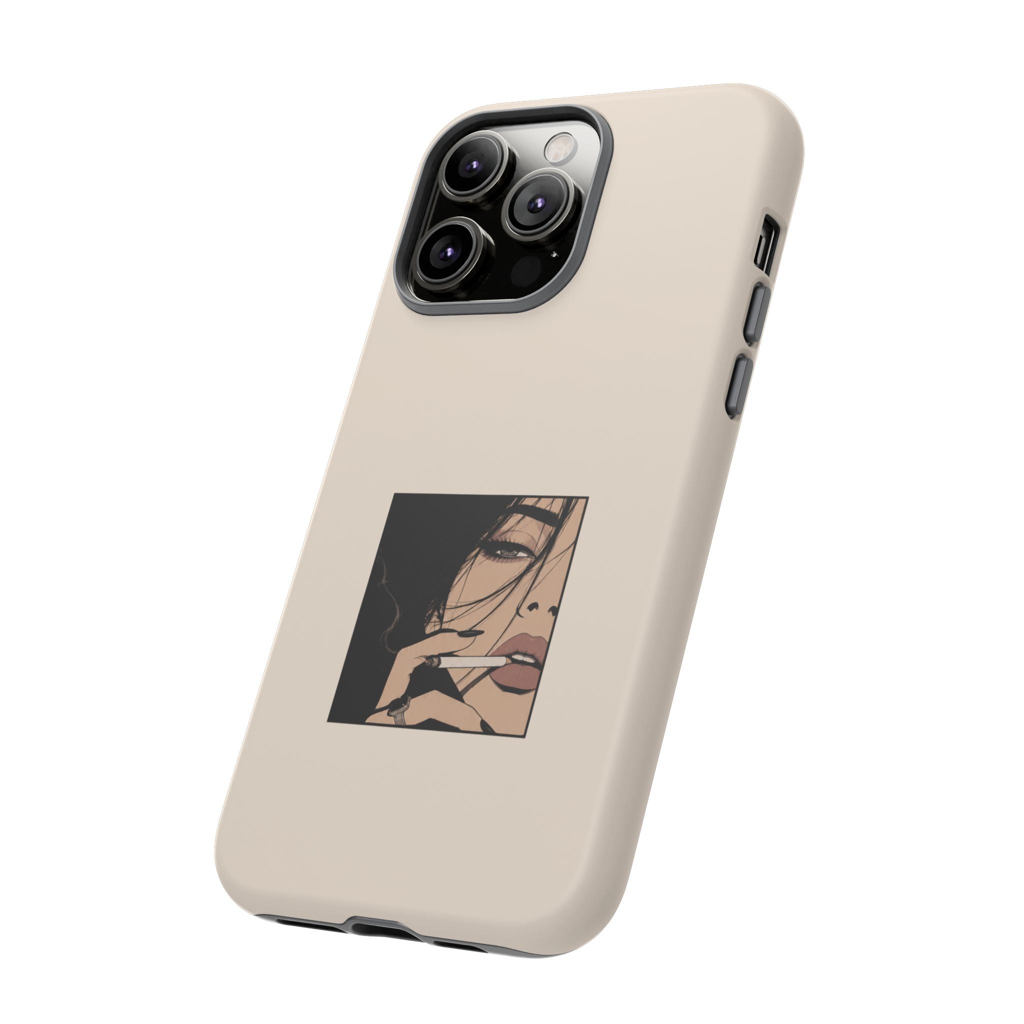 Minimalist Femme Portrait Protective Phone Case