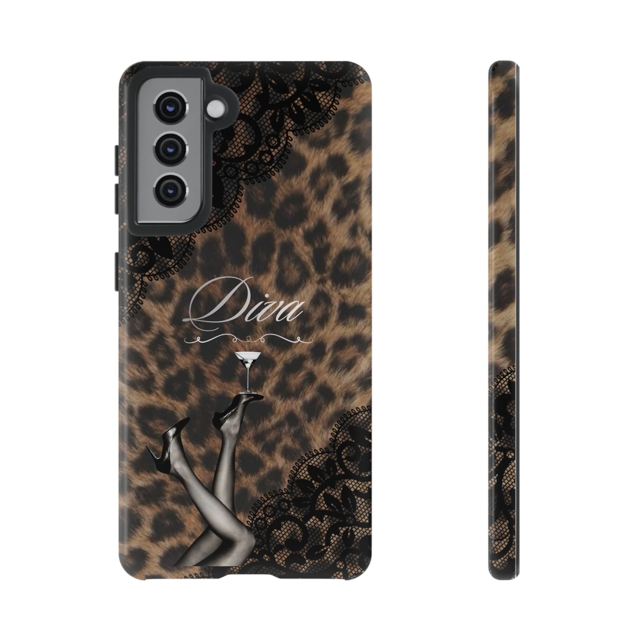 Leopard Lace 'Diva' Tough Phone Case