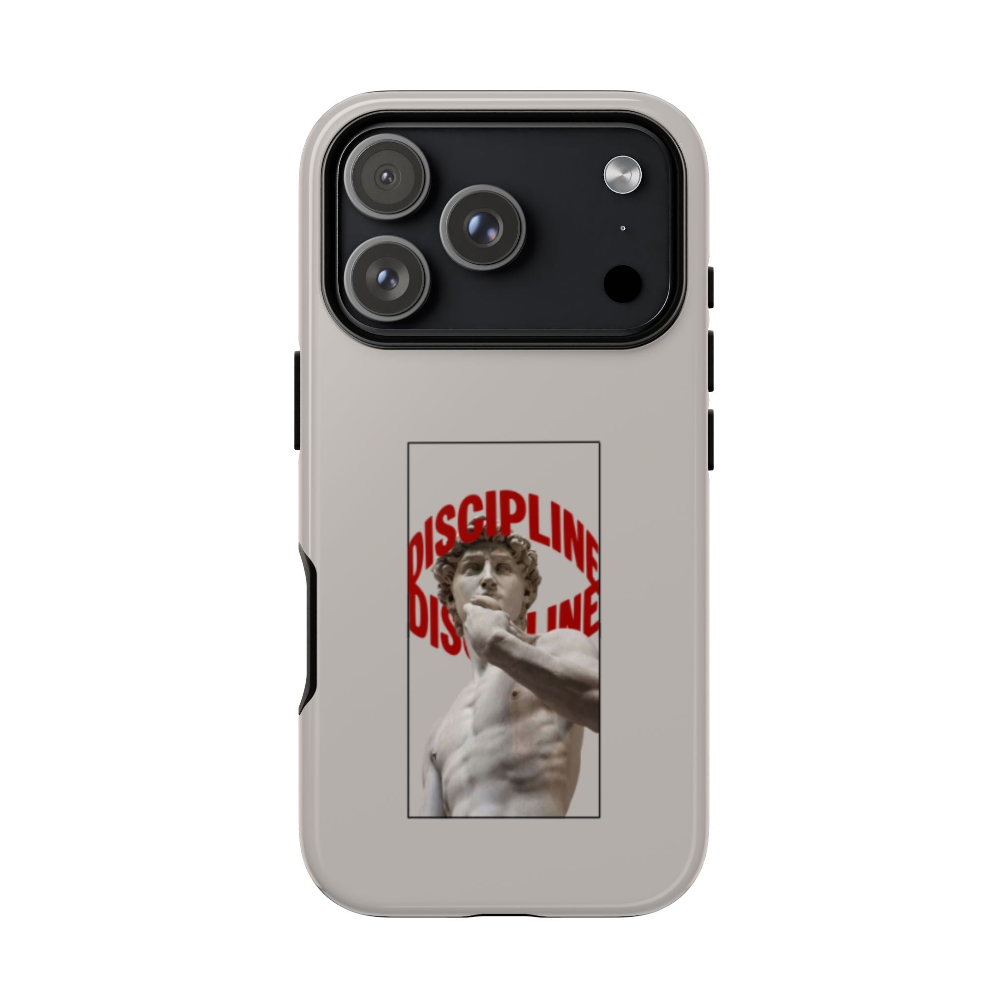 Phone Case — 'Discipline' Statue Graphic Protective Cover