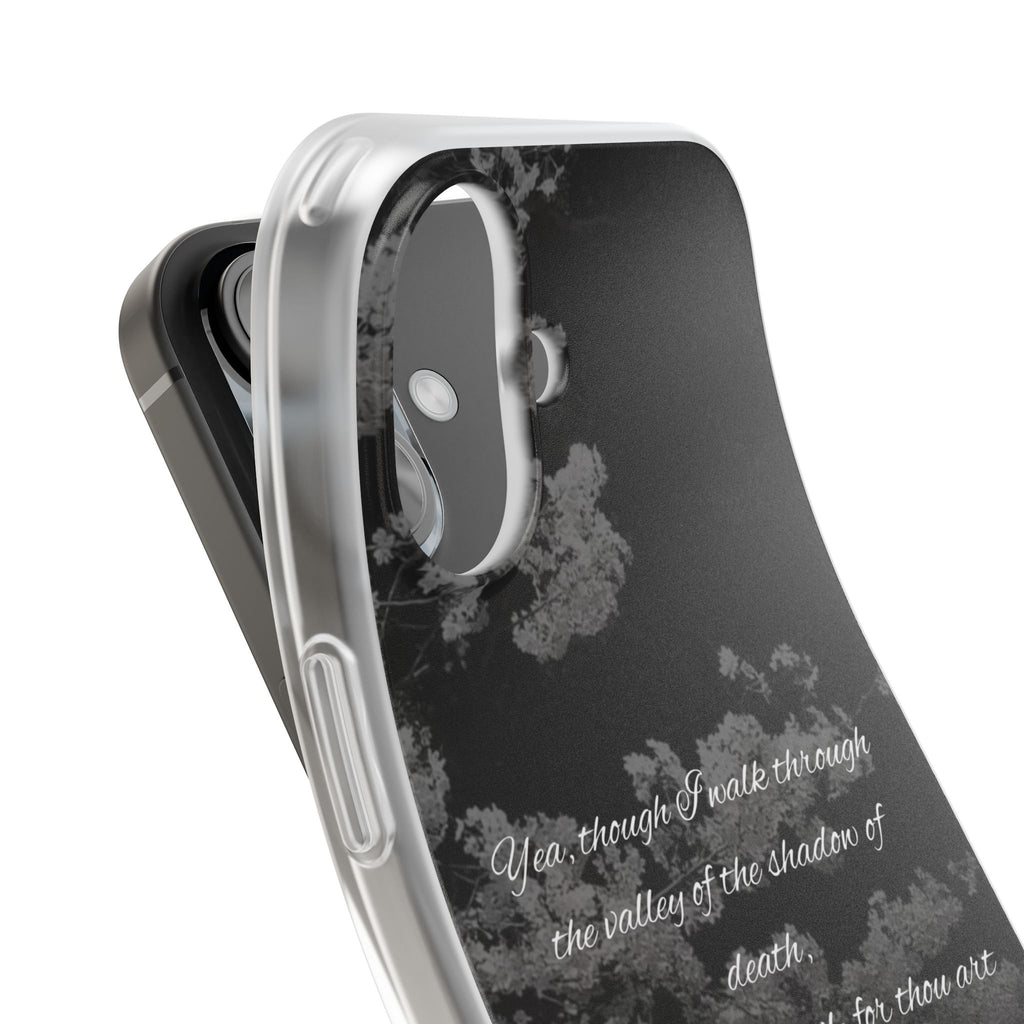 Phone Case — Psalm 23:4 Black Cloudy Faith Design