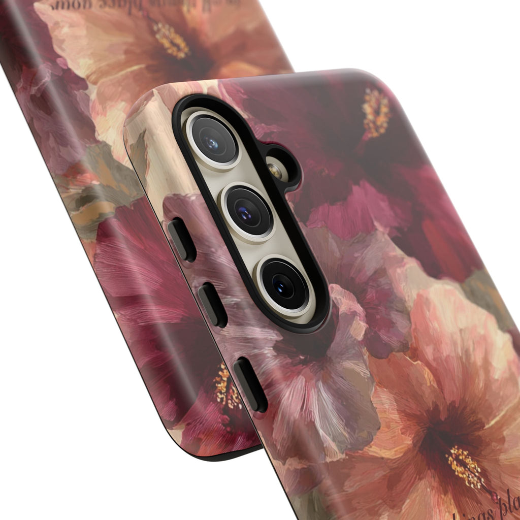 Faith Floral Phone Case — "In All Things Place Your Faith" Protective iPhone Cover