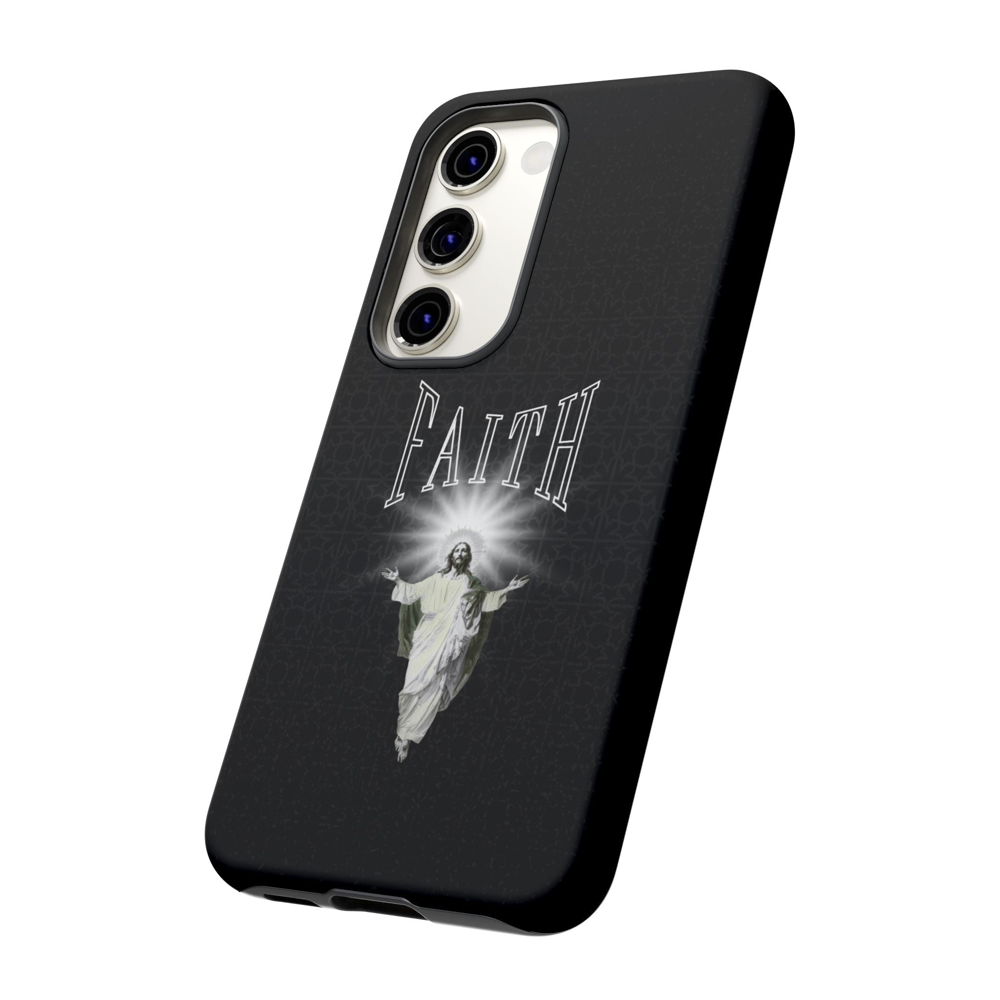 Faith Phone Case — Religious Jesus Graphic Tough Phone Cover