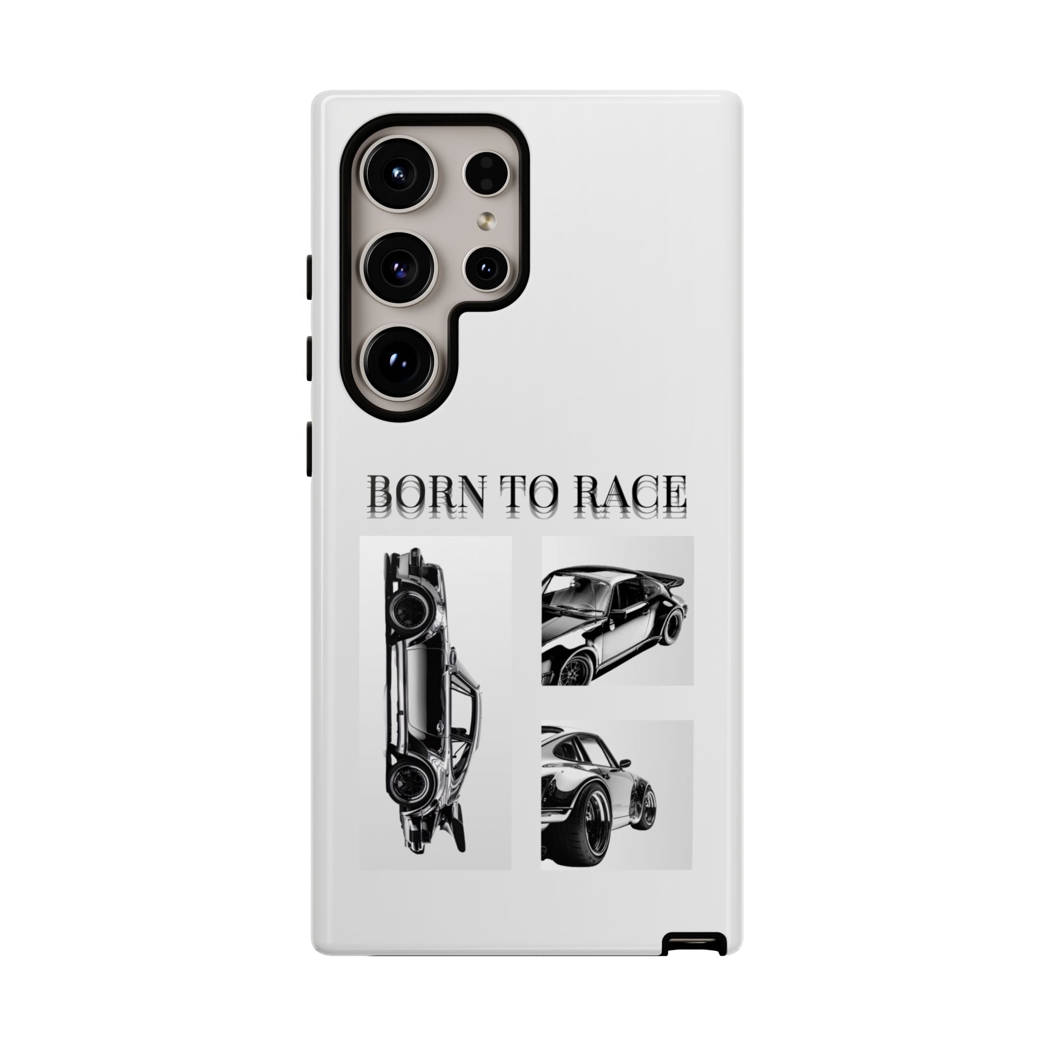 Phone Case - "Born to Race" Vintage Car Racing Graphic