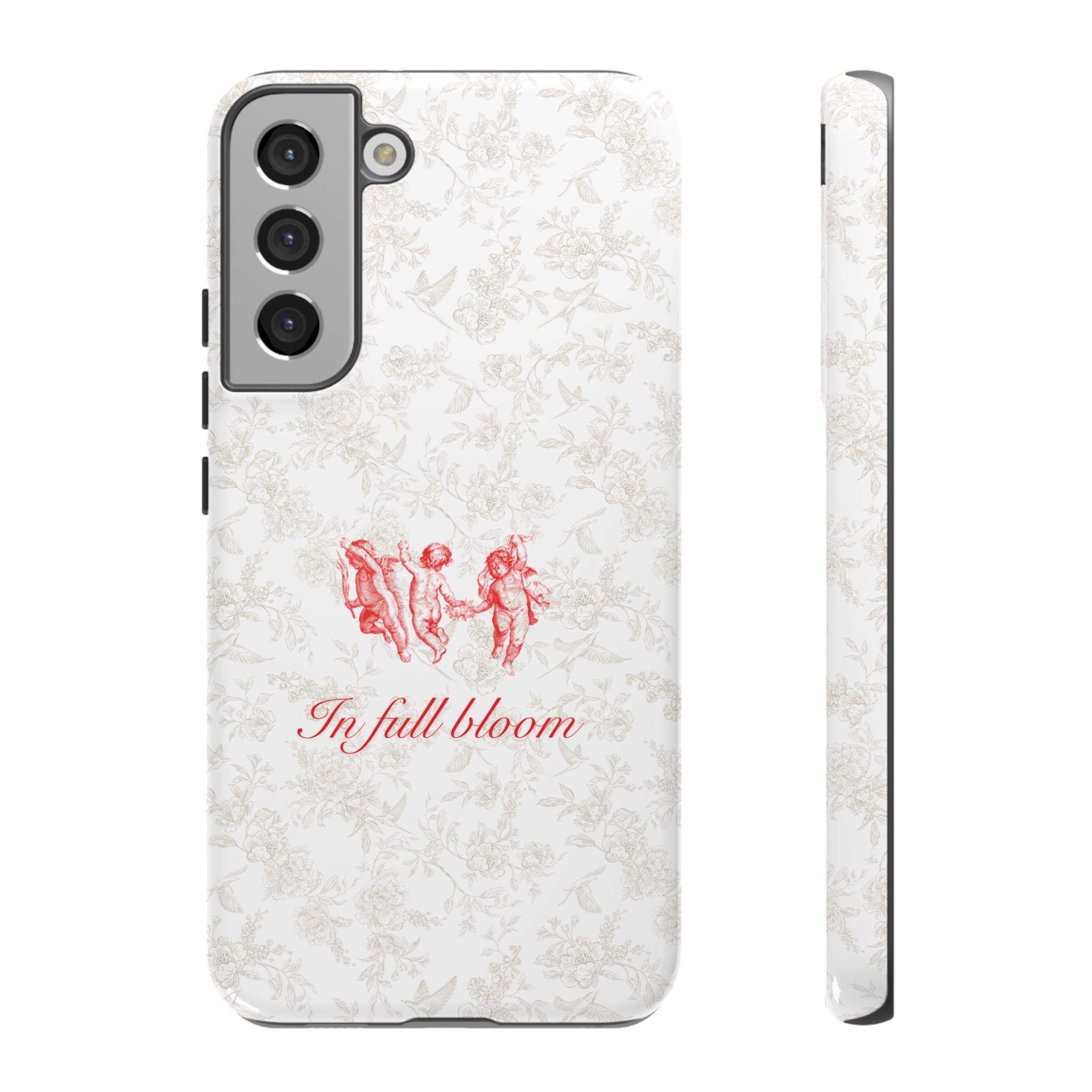 Vintage Floral Phone Case — "In Full Bloom" Tough Case
