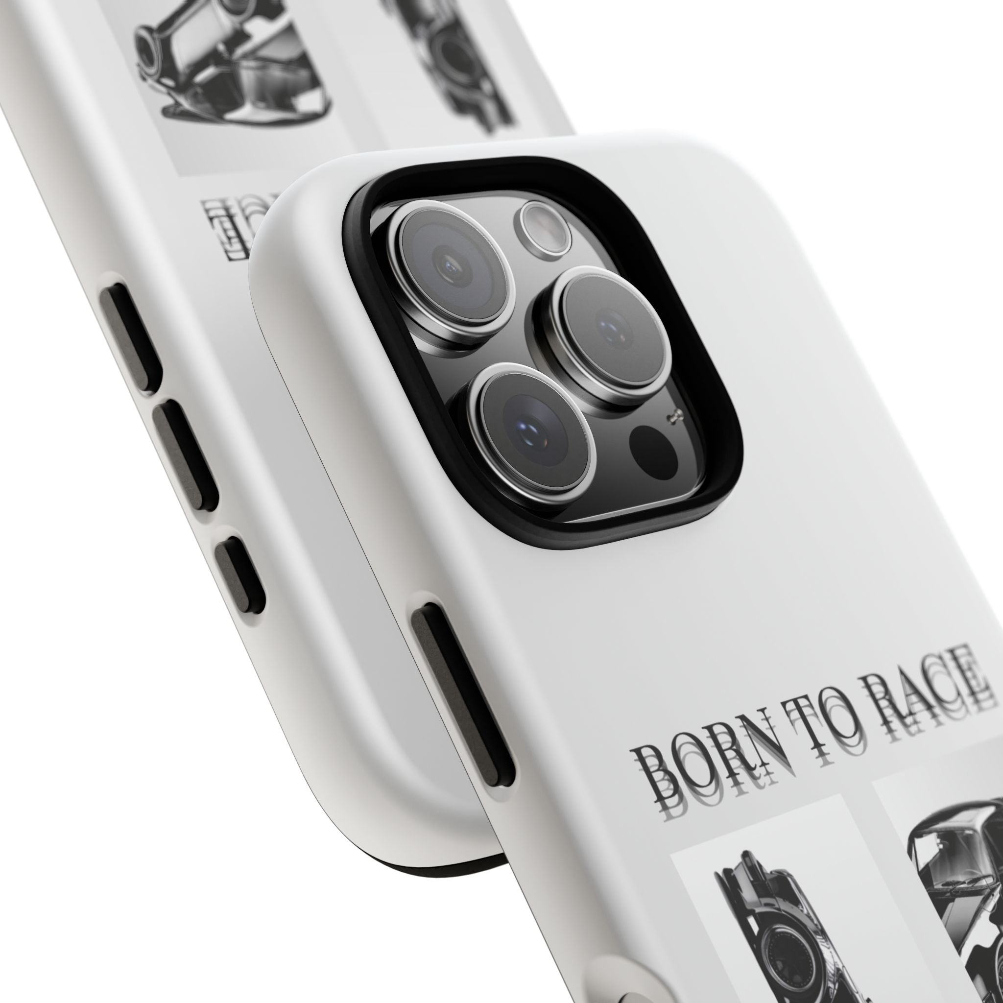 Phone Case - "Born to Race" Vintage Car Racing Graphic