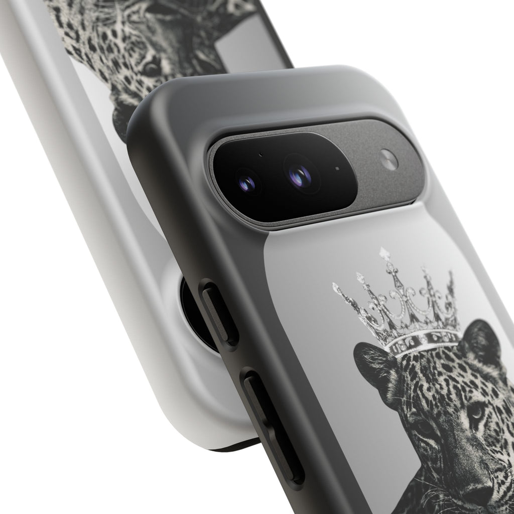 Leopard Crown Phone Case — "You Are Enough" Inspirational Protective Cover