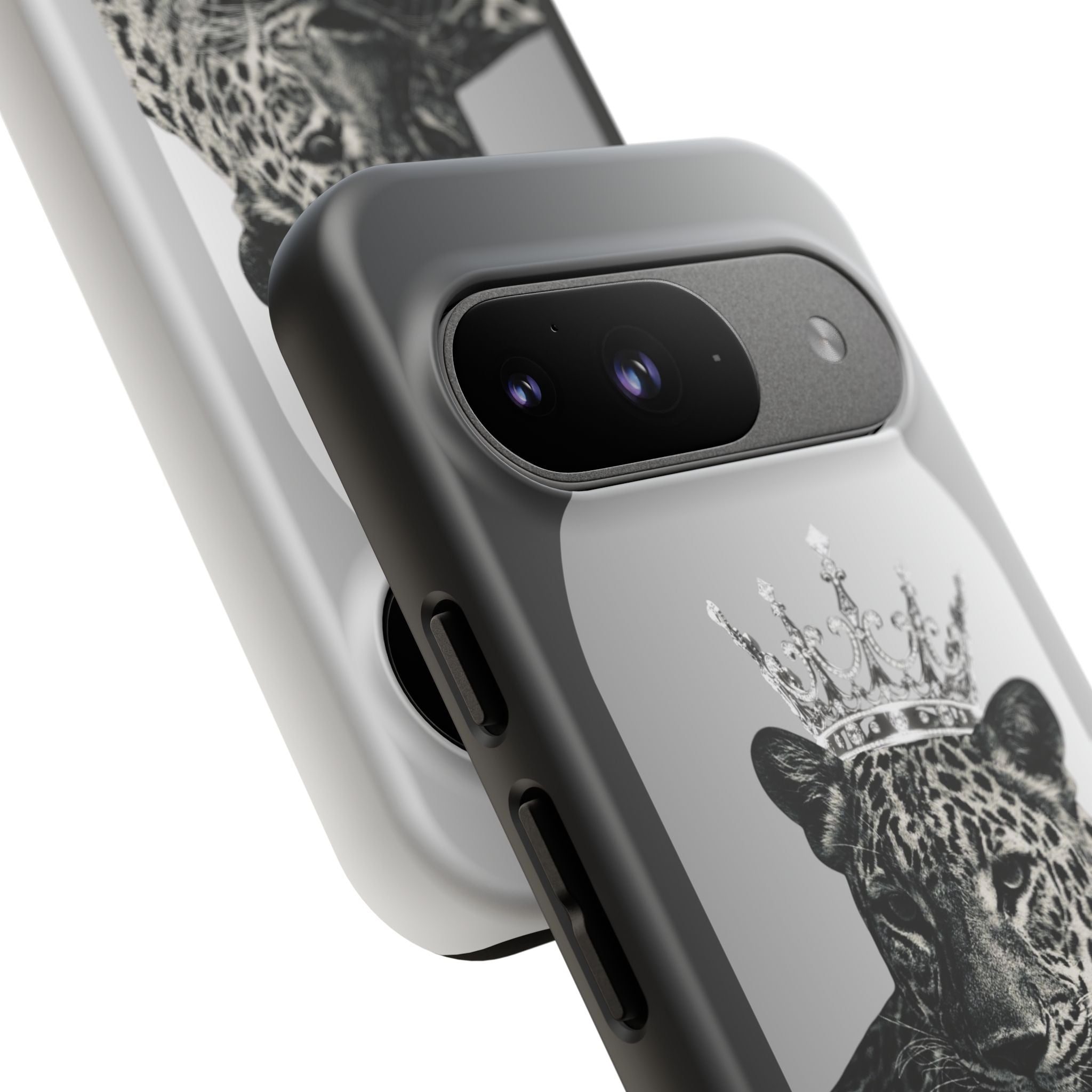 Leopard Crown Phone Case — "You Are Enough" Inspirational Protective Cover