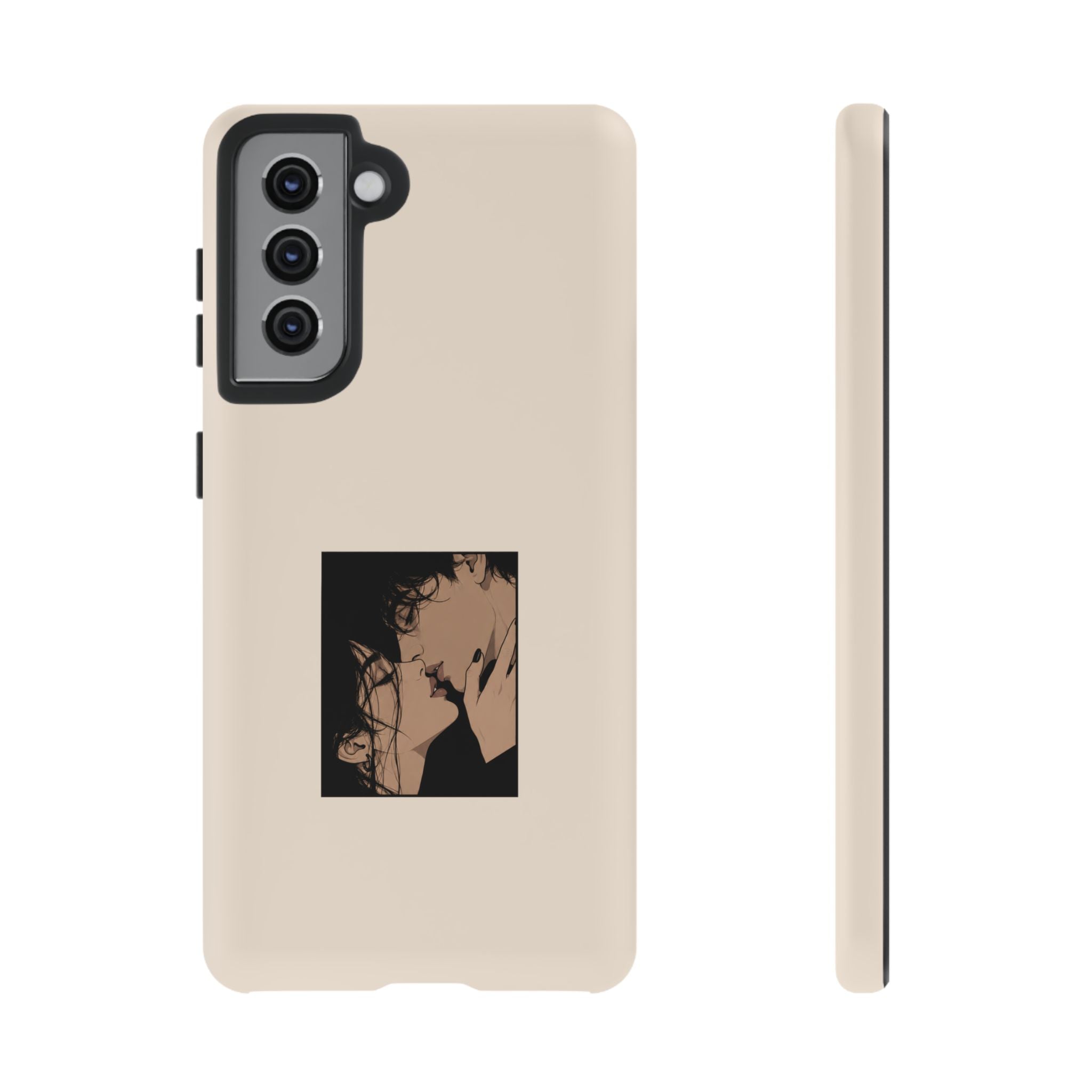 Minimal Anime Kiss Illustration