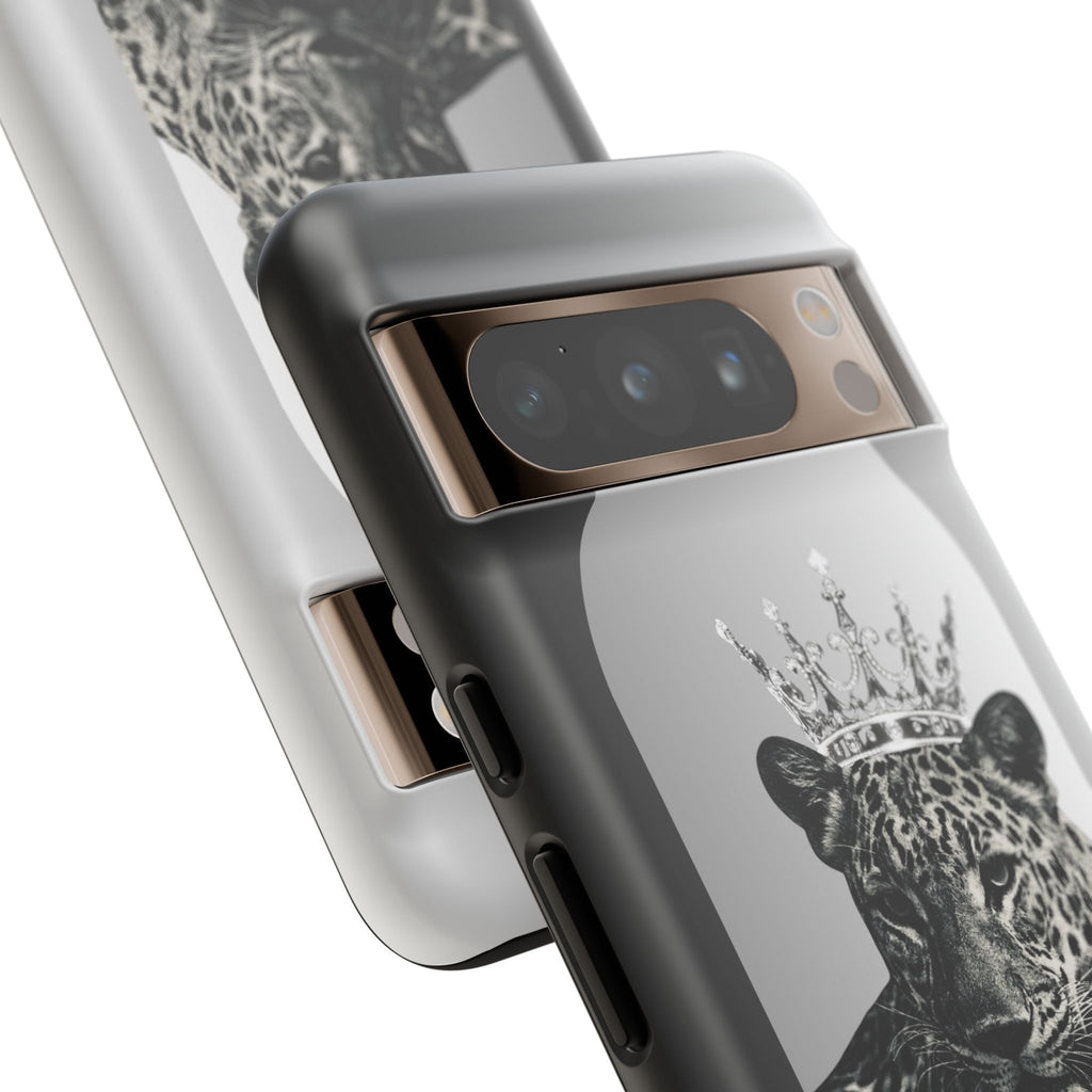 Leopard Crown Phone Case — "You Are Enough" Inspirational Protective Cover