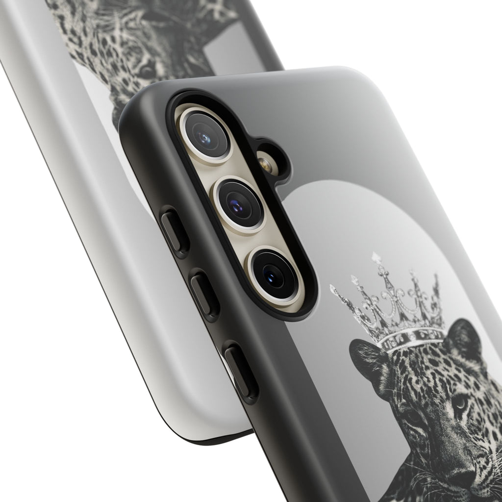 Leopard Crown Phone Case — "You Are Enough" Inspirational Protective Cover