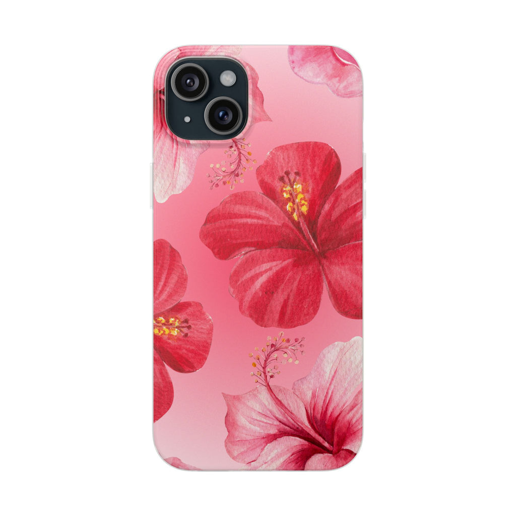Hibiscus Floral Phone Case – Pink Tropical Flexi Case