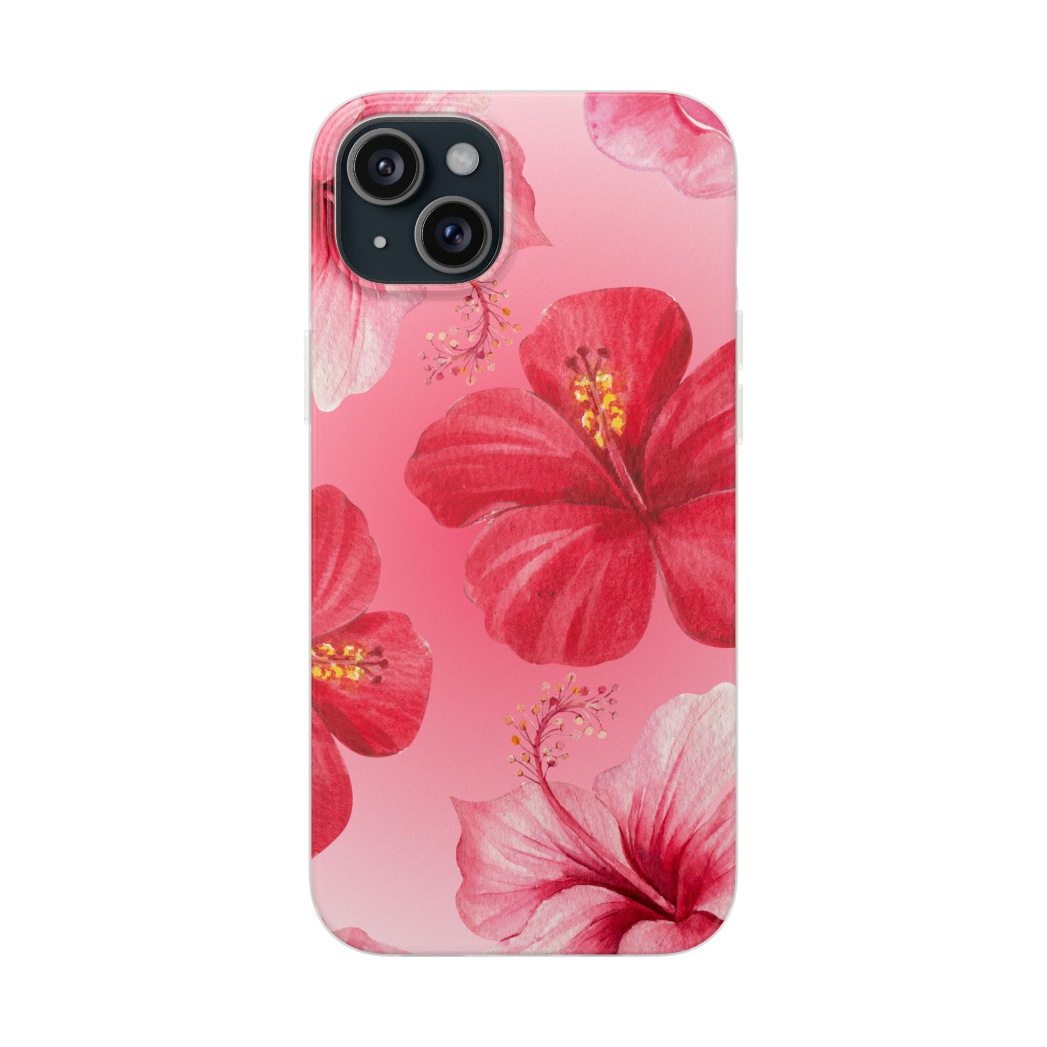 Hibiscus Floral Phone Case – Pink Tropical Flexi Case